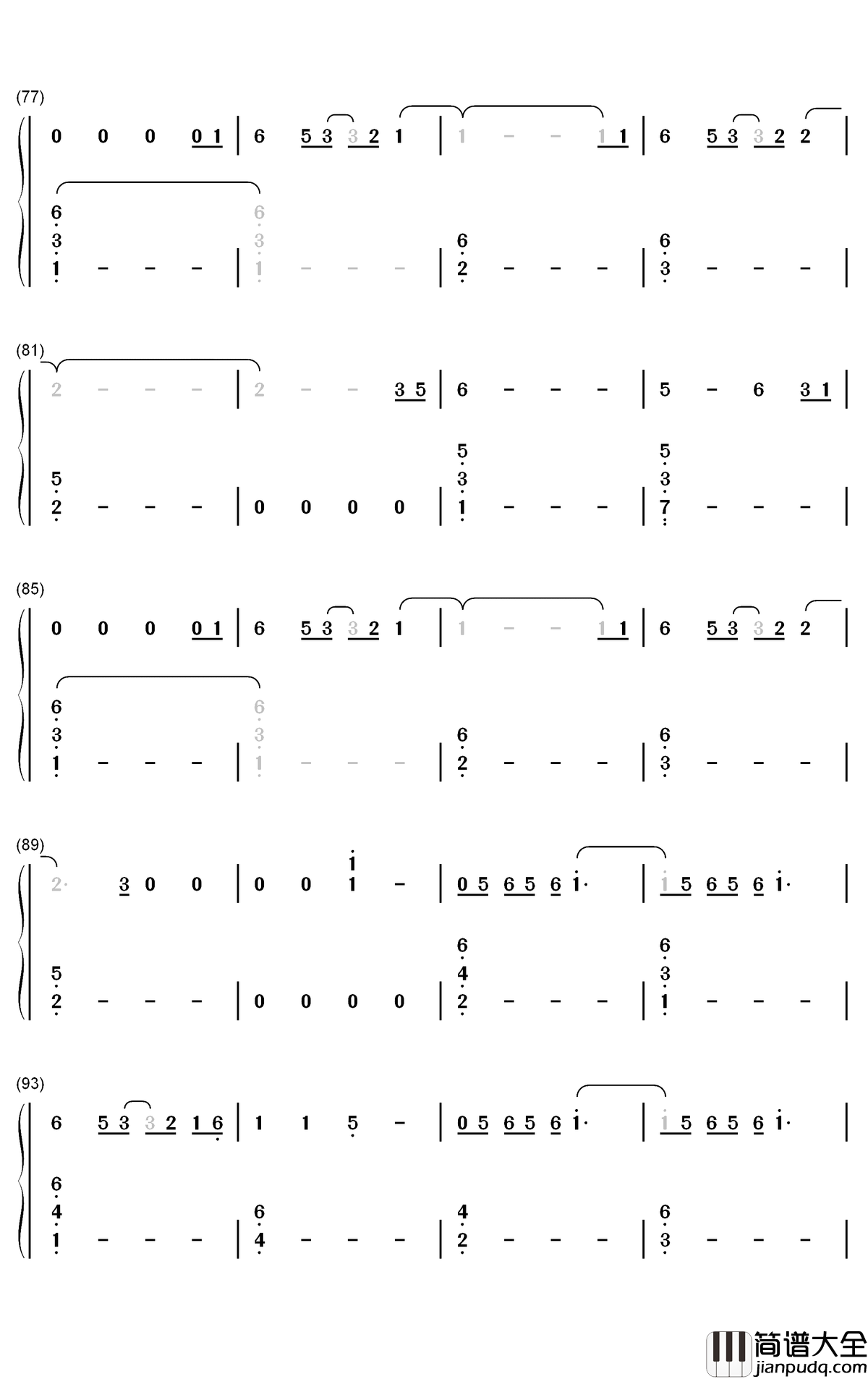 Scared_to_Live钢琴简谱_数字双手_The_Weeknd