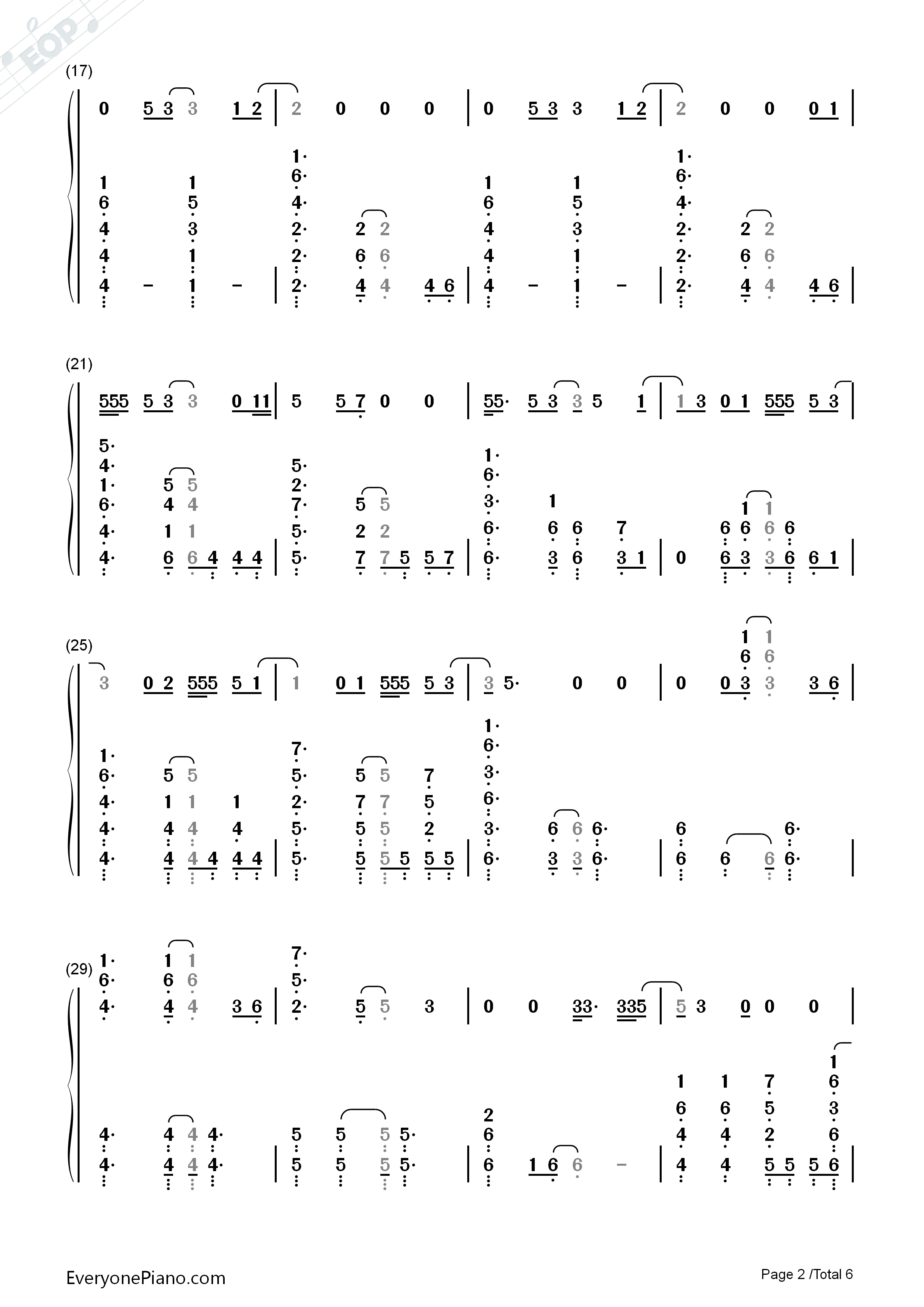 Running_Up_That_Hill钢琴简谱_Kate_Bush演唱