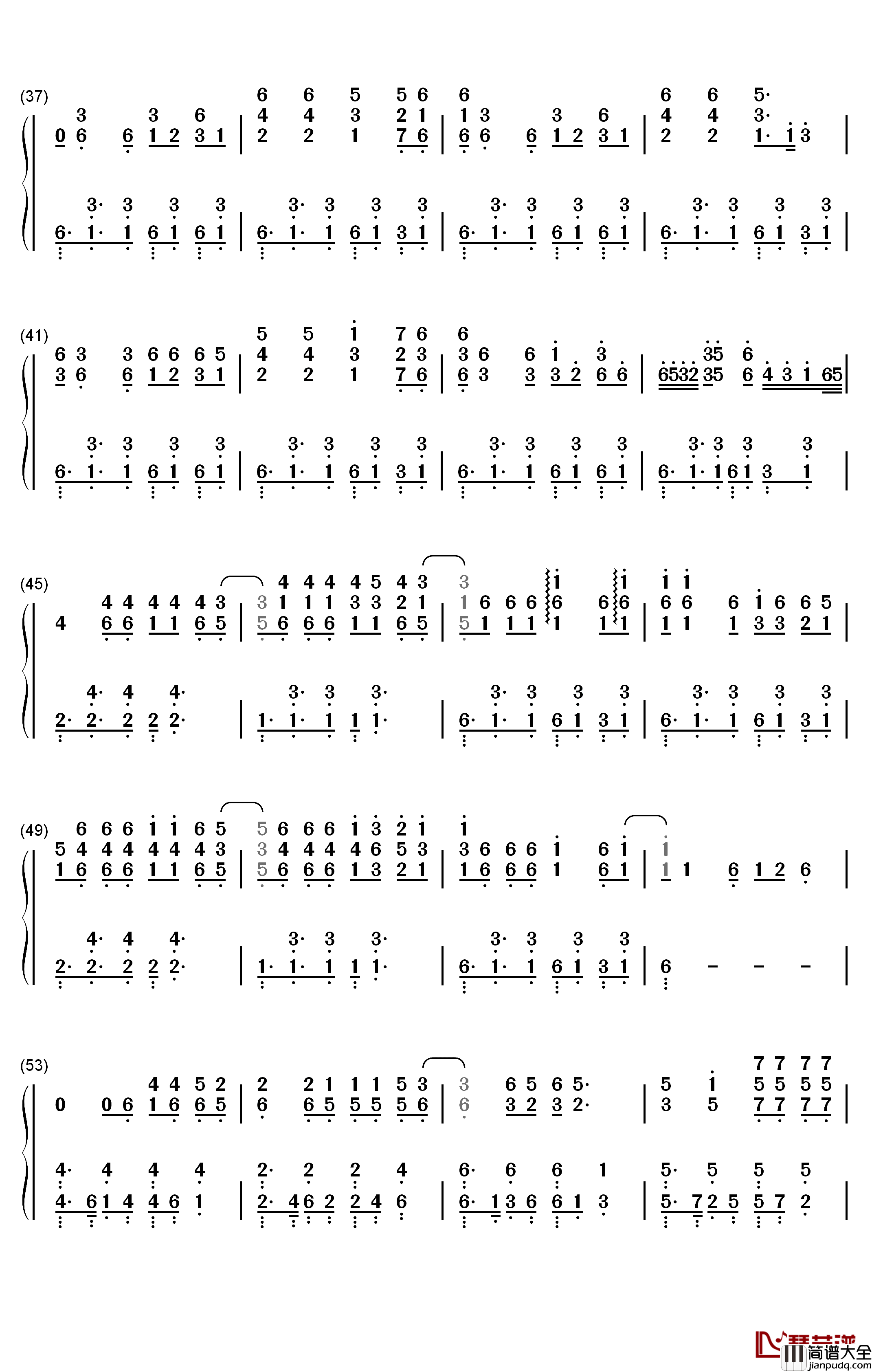 Torn钢琴简谱_数字双手_Ava_Max