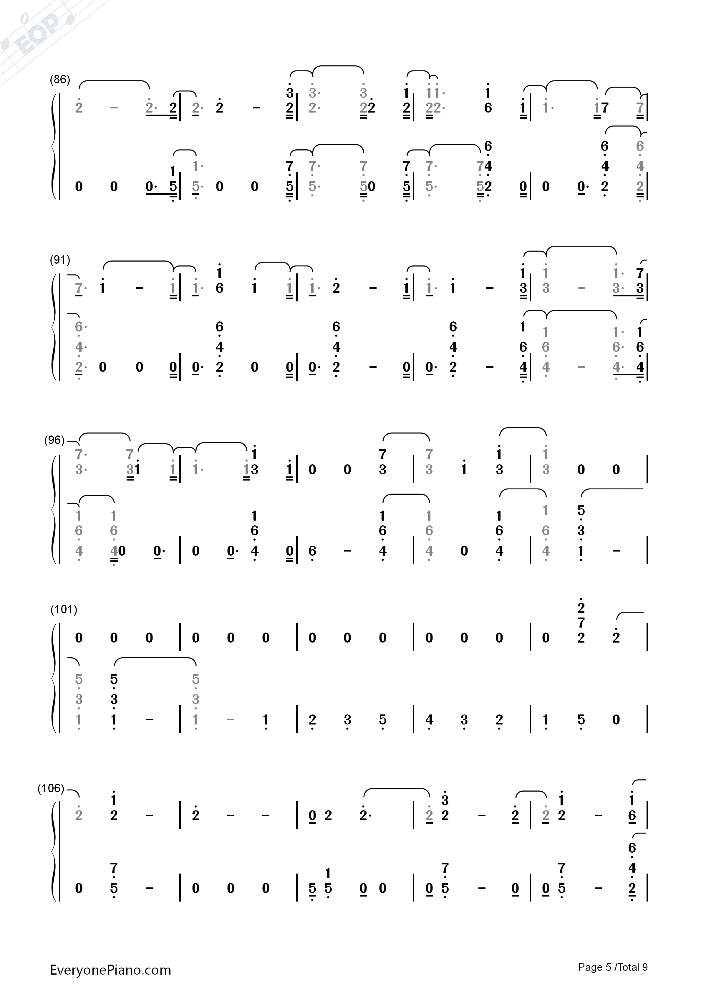 Ever_Since_New_York钢琴简谱_Harry_Styles演唱