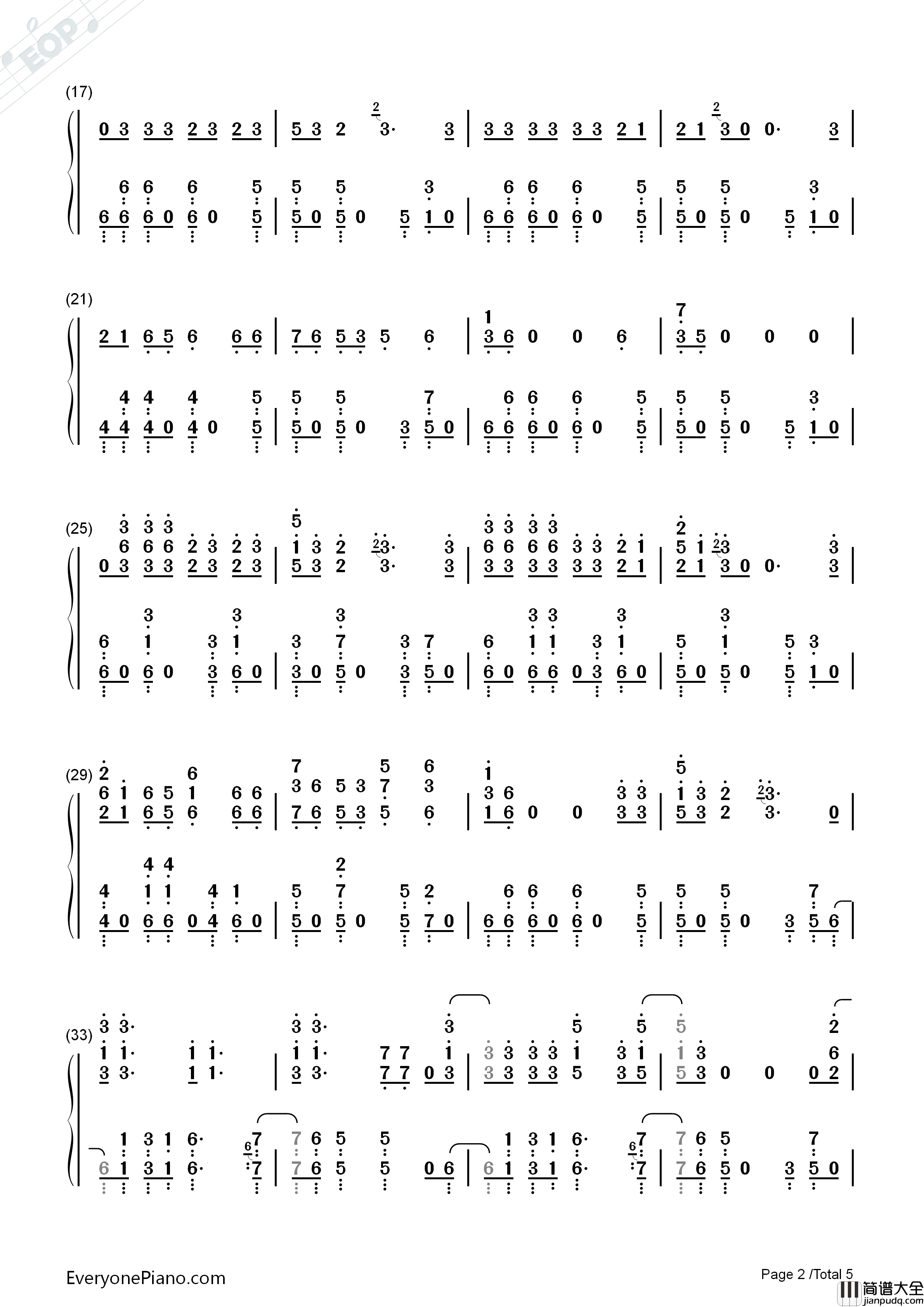 Beat_It钢琴简谱_迈克尔·杰克逊__Michael_Jackson演唱