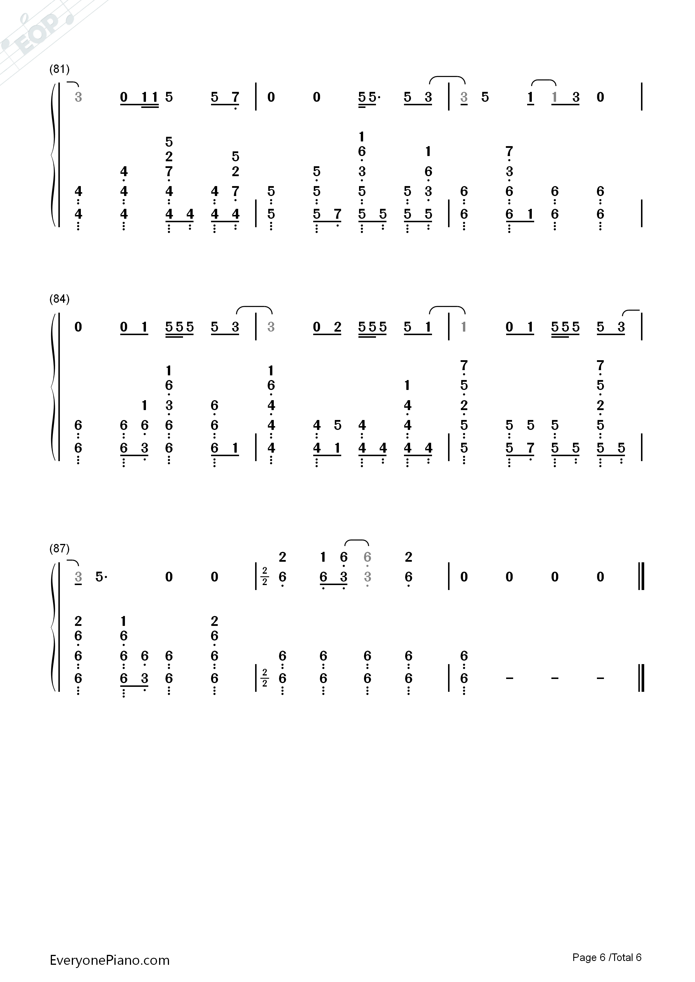 Running_Up_That_Hill钢琴简谱_Kate_Bush演唱