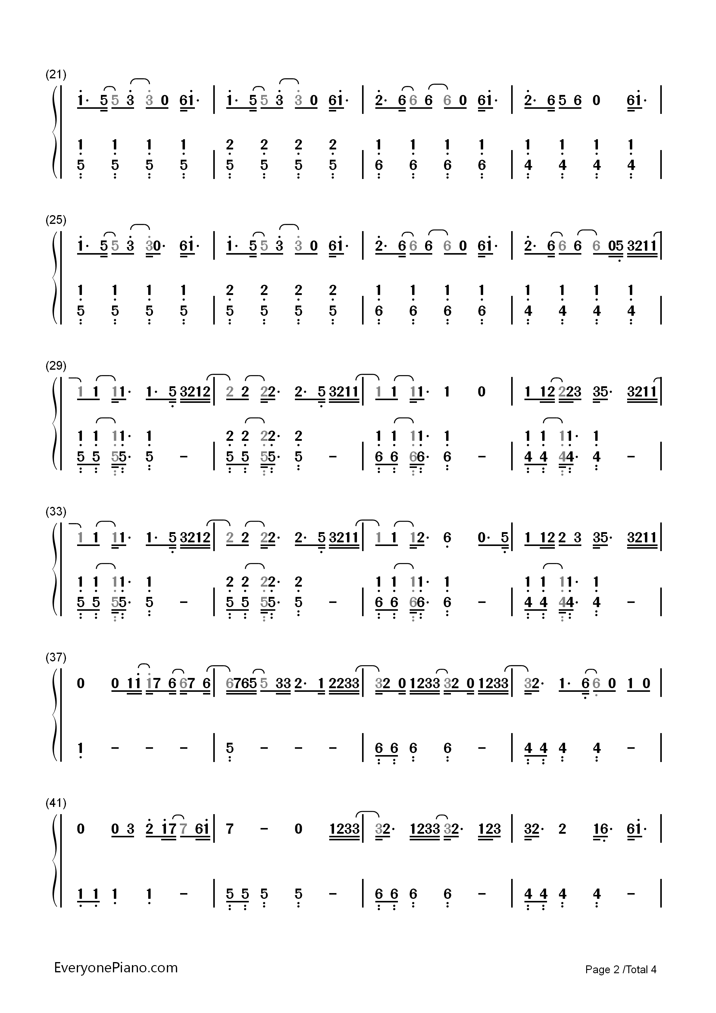 Don't_Wanna_Know钢琴简谱_Maroon_5_Kendrick_Lamar演唱