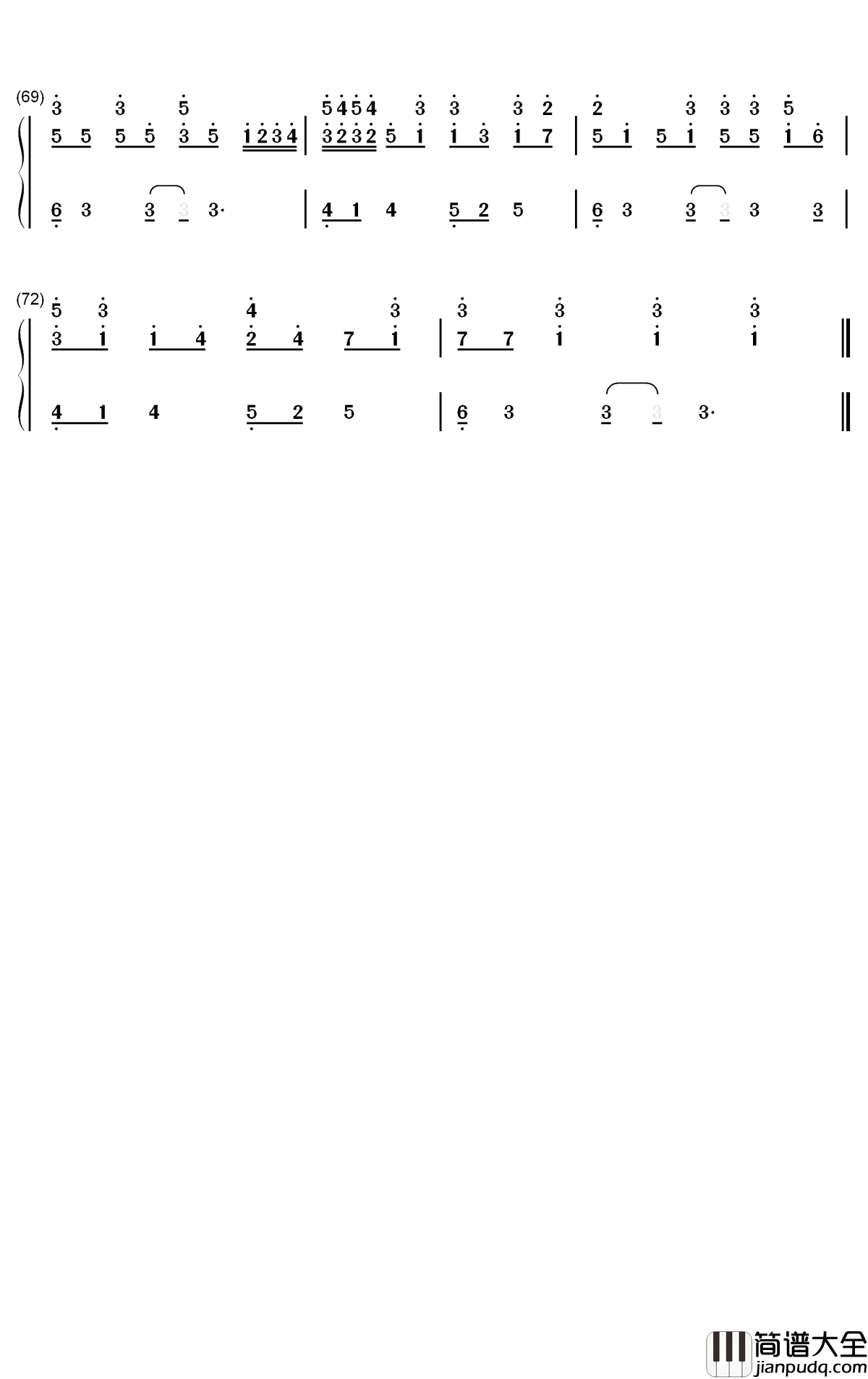 Imaginary_Kiss钢琴简谱_数字双手_Shirfine