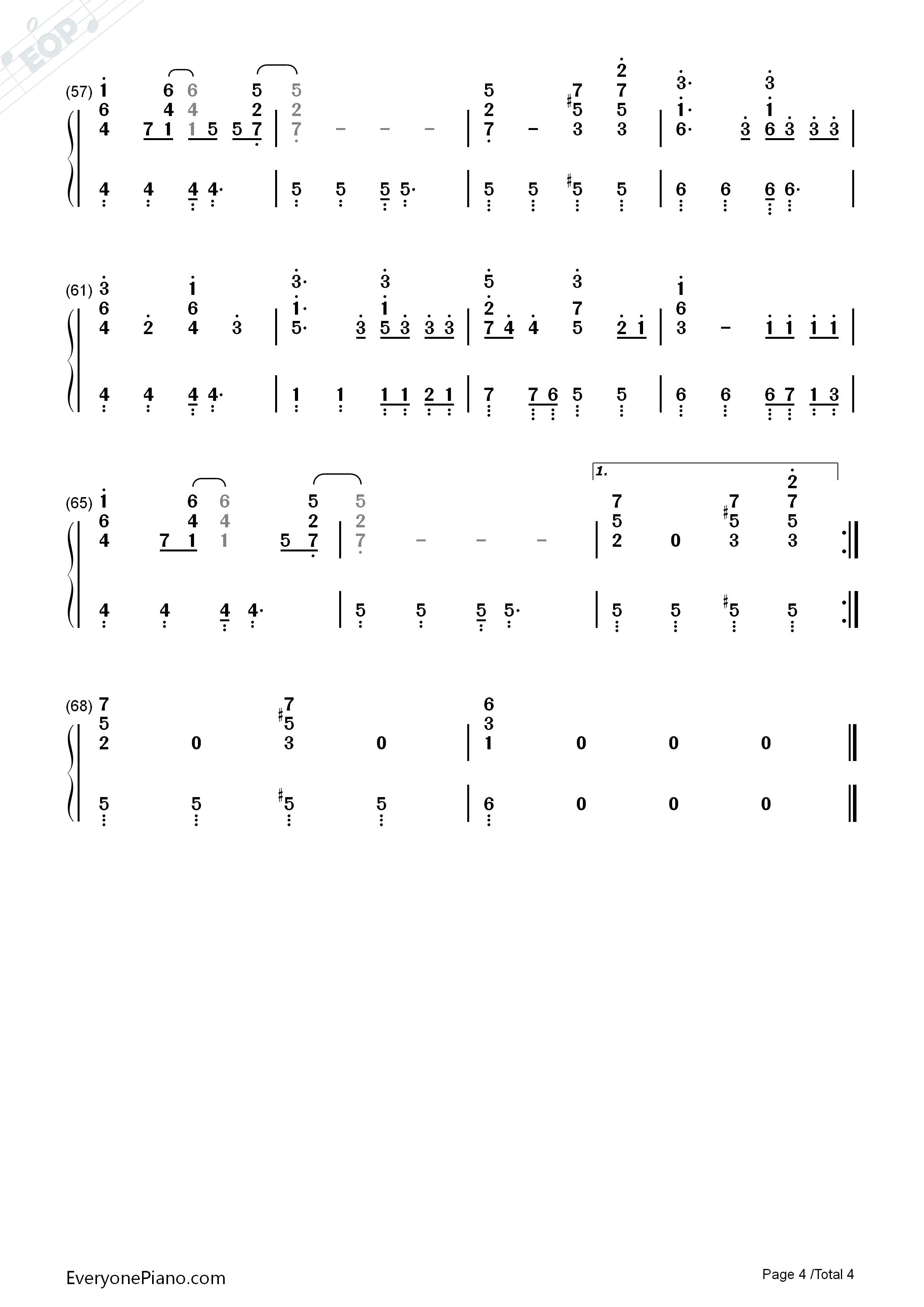 It's_My_Life钢琴简谱_Bonjovi演唱