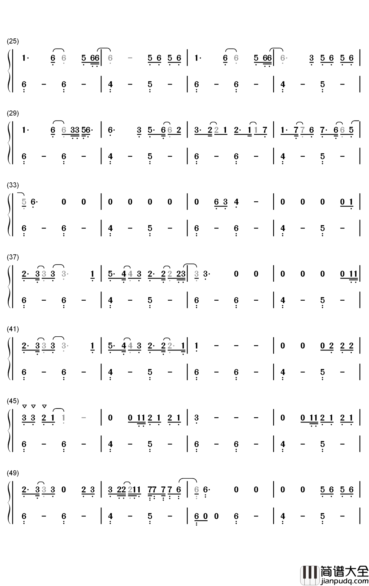 Shelter钢琴简谱_数字双手_Finneas