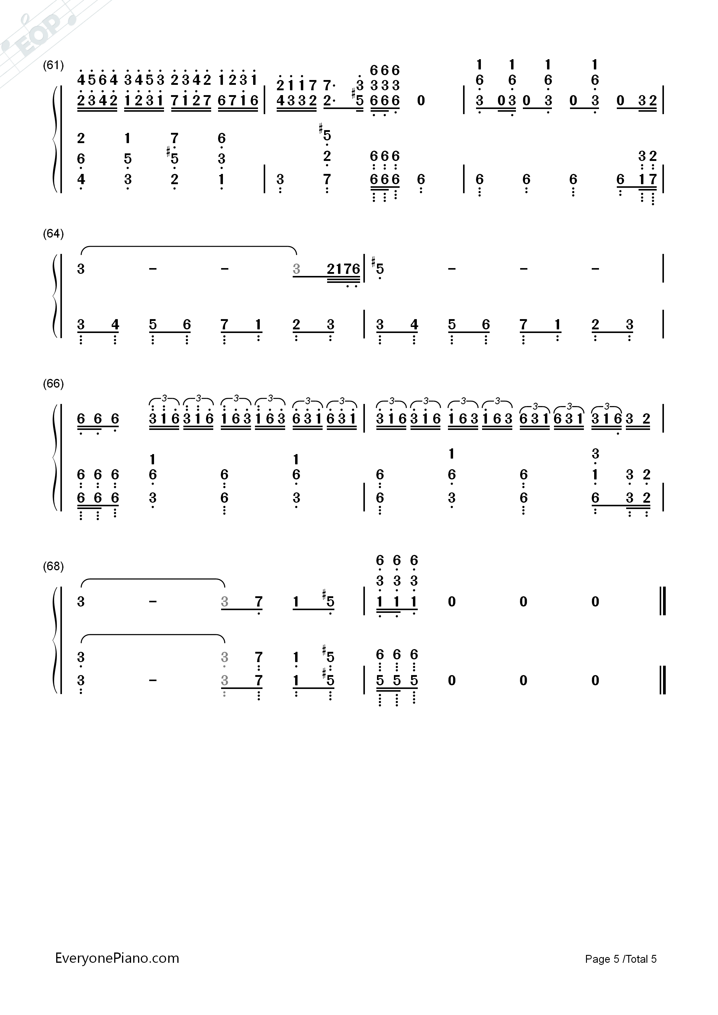 托卡塔曲钢琴简谱_理查德克莱德曼演唱
