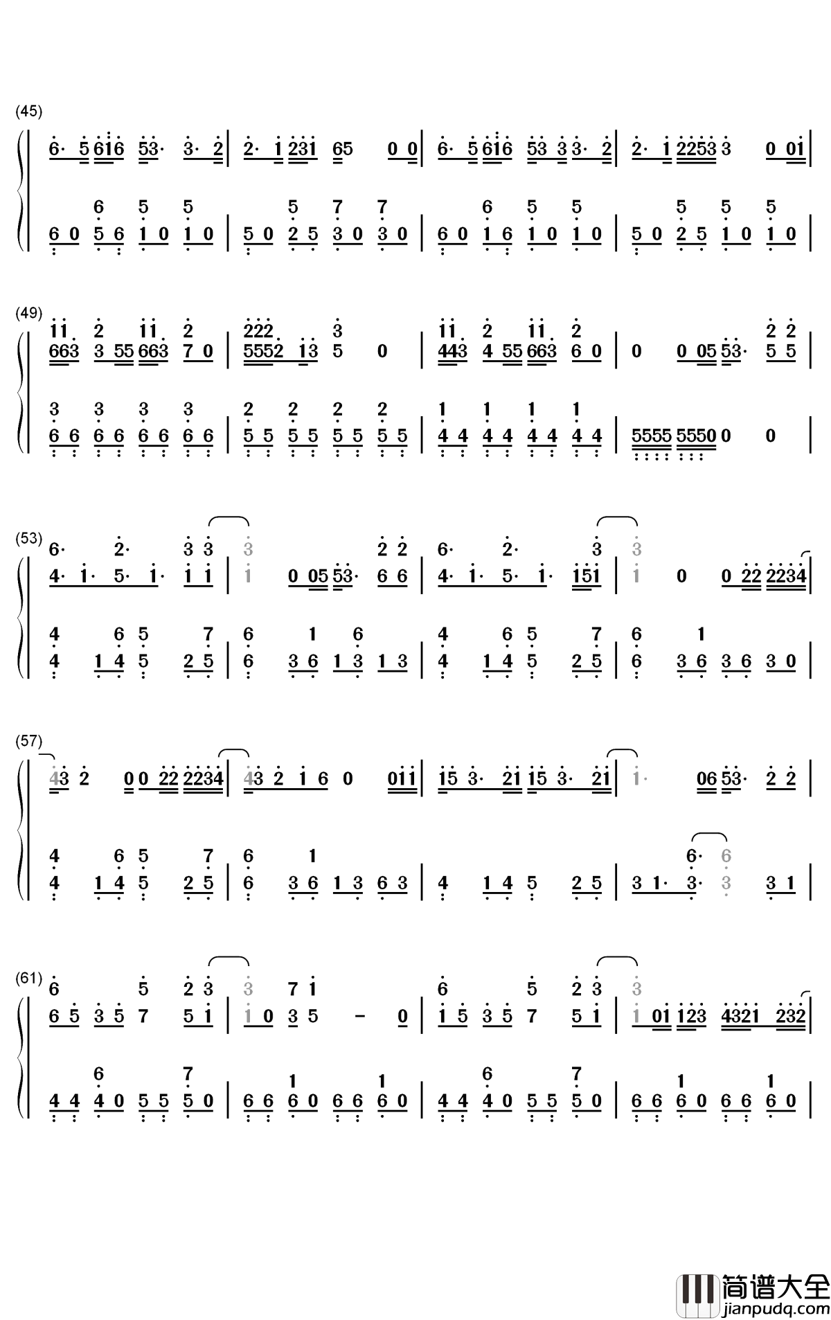 My_My钢琴简谱_数字双手_Seventeen