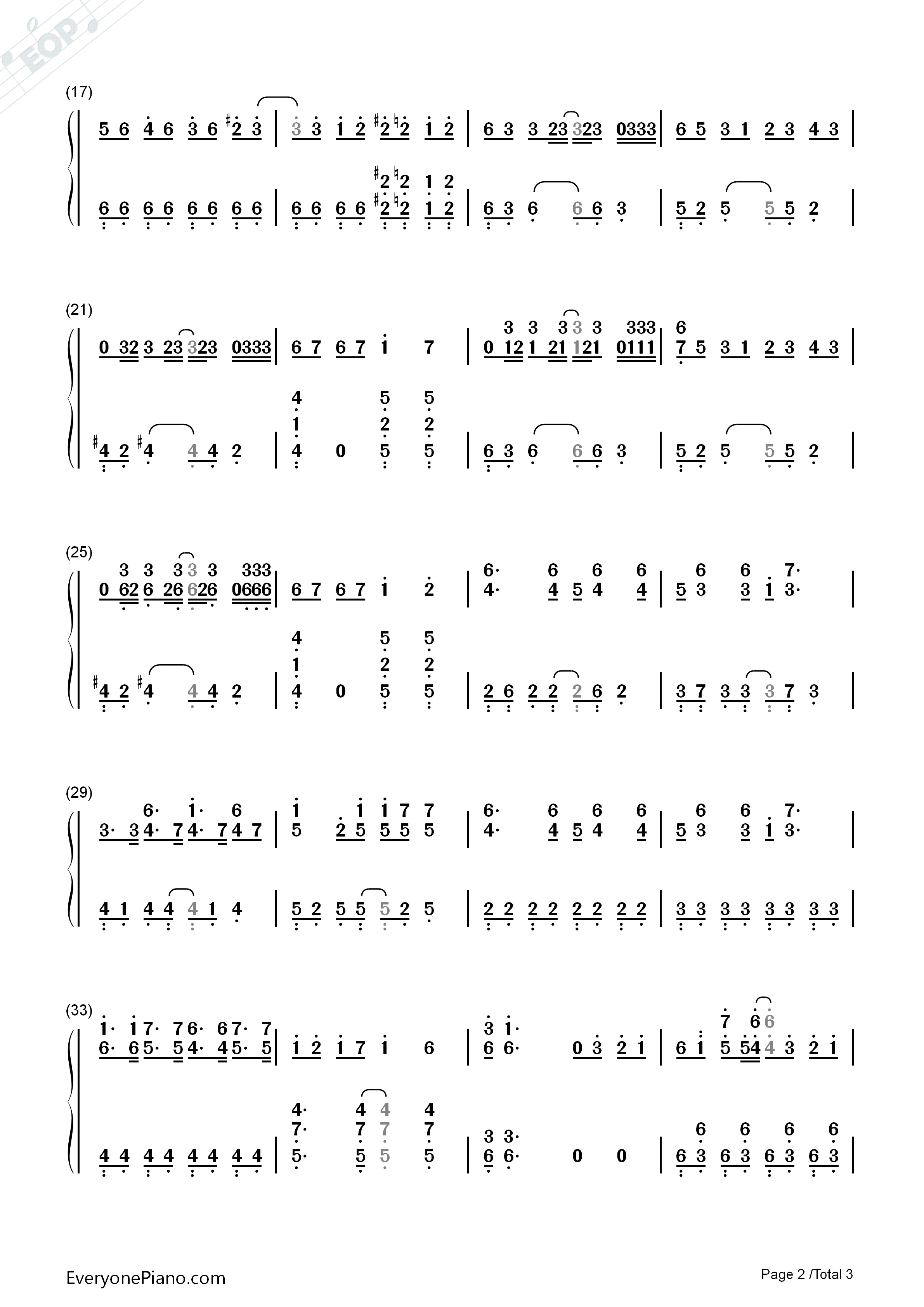 Open_Your_Eyes钢琴简谱_亚咲花演唱