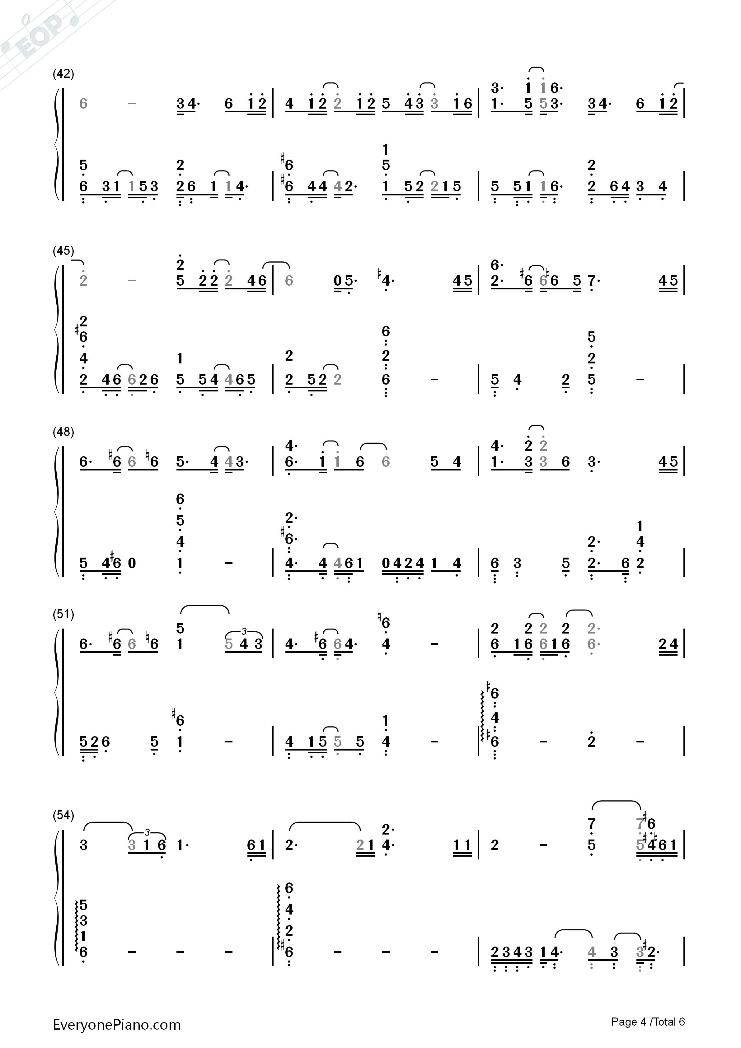 Sing_for_You钢琴简谱_EXO演唱