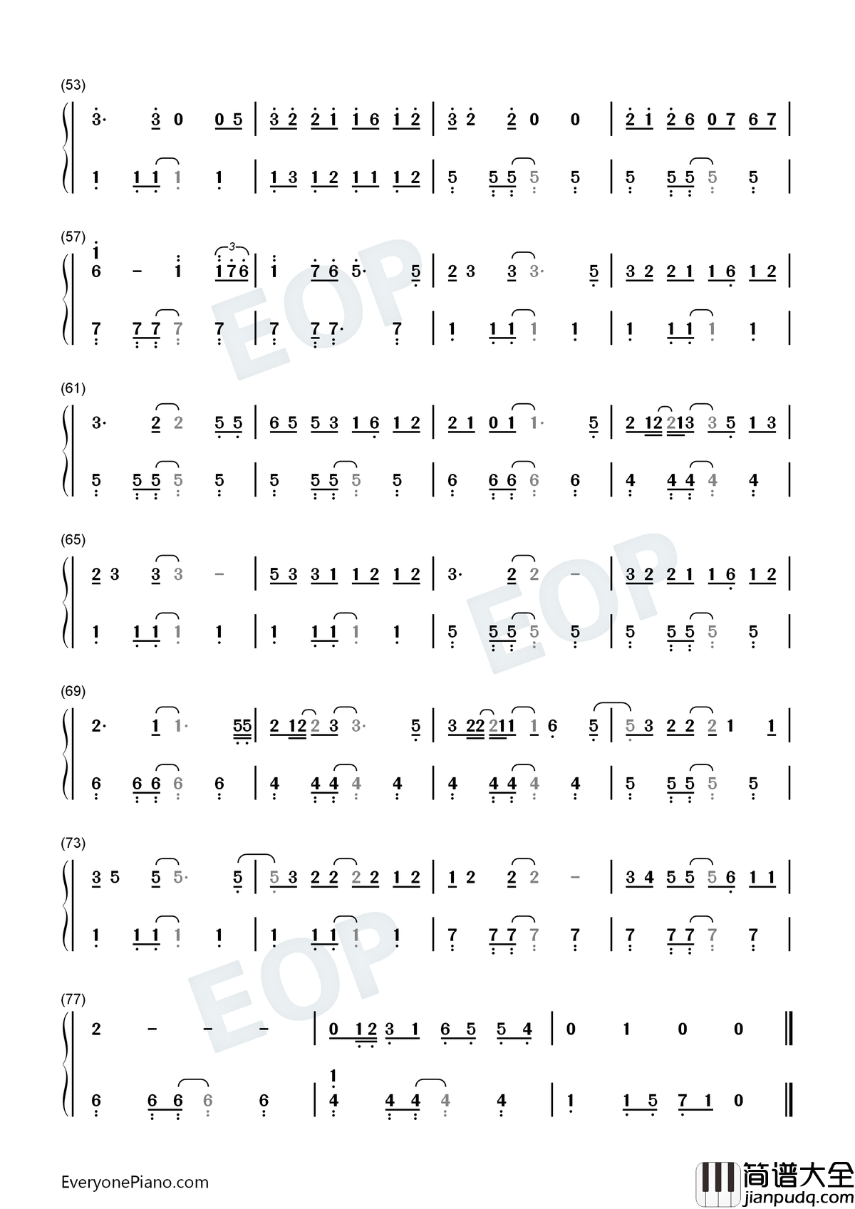 Homesick钢琴简谱_数字双手_Kane_Brown