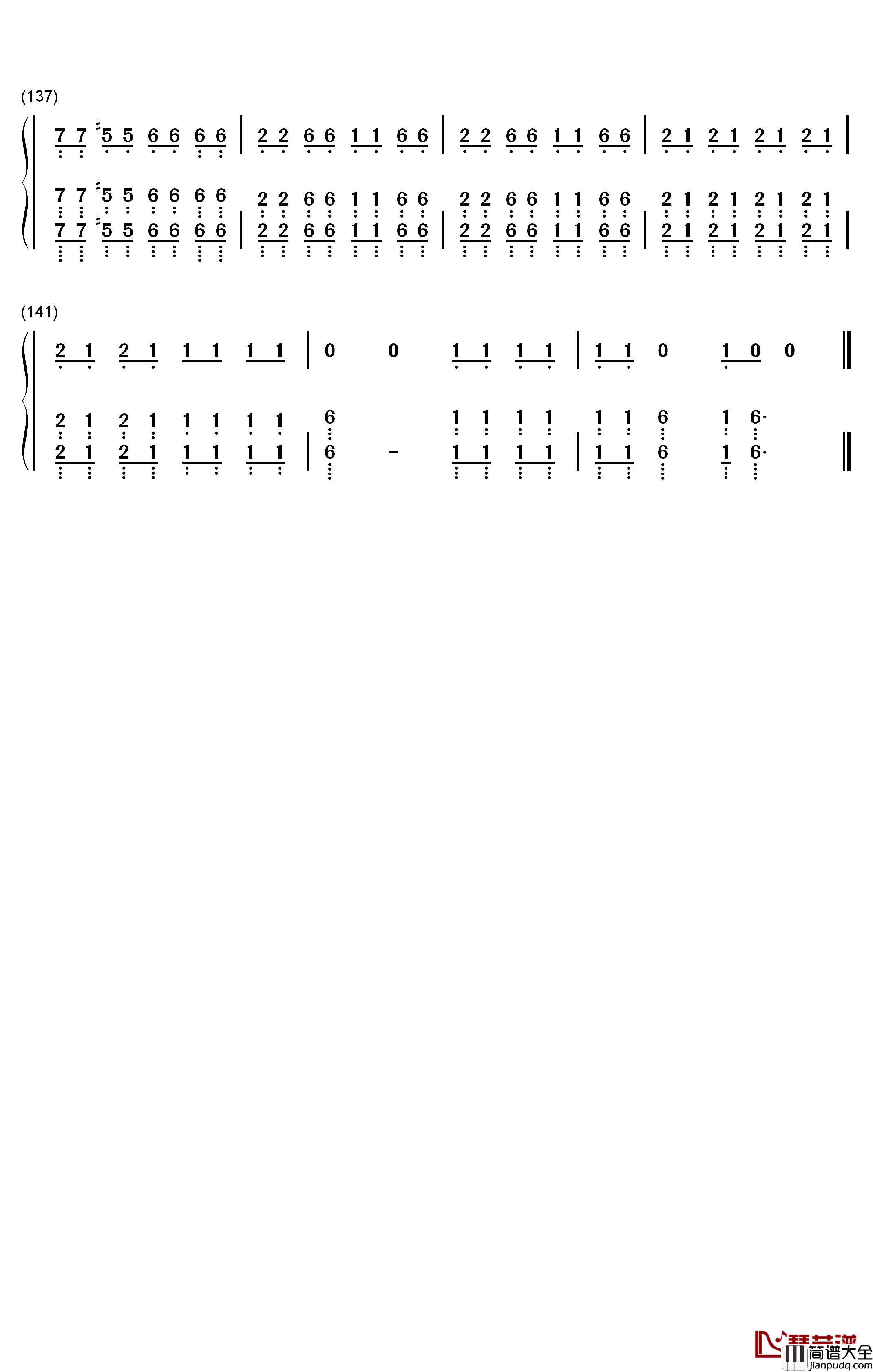 Out_of_the_Black钢琴简谱_数字双手_Royal_Blood