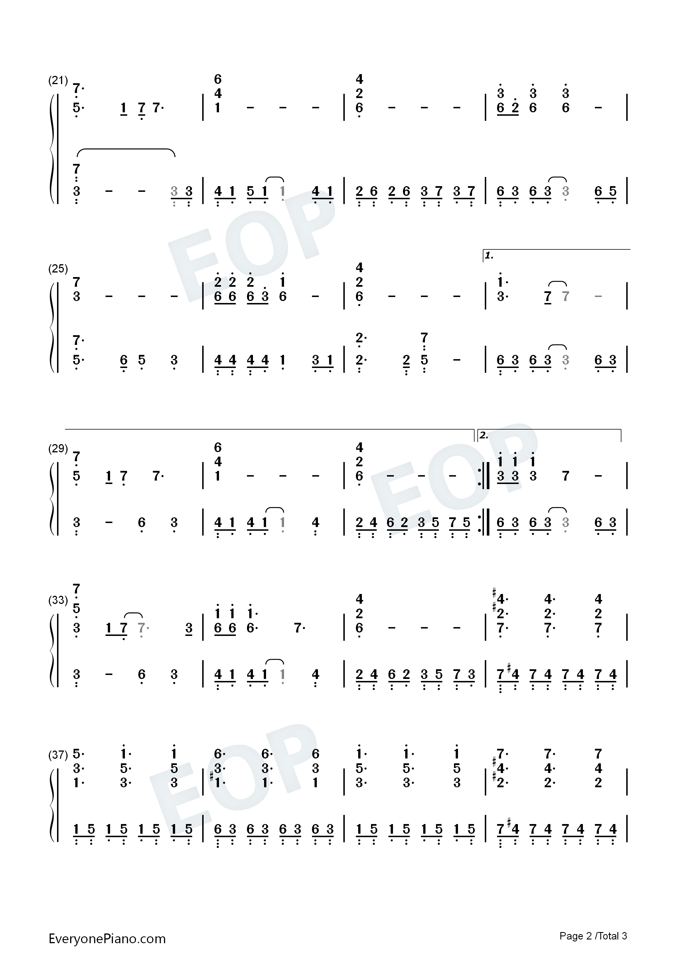 A_Forest钢琴简谱_Ramin_Djawadi演唱