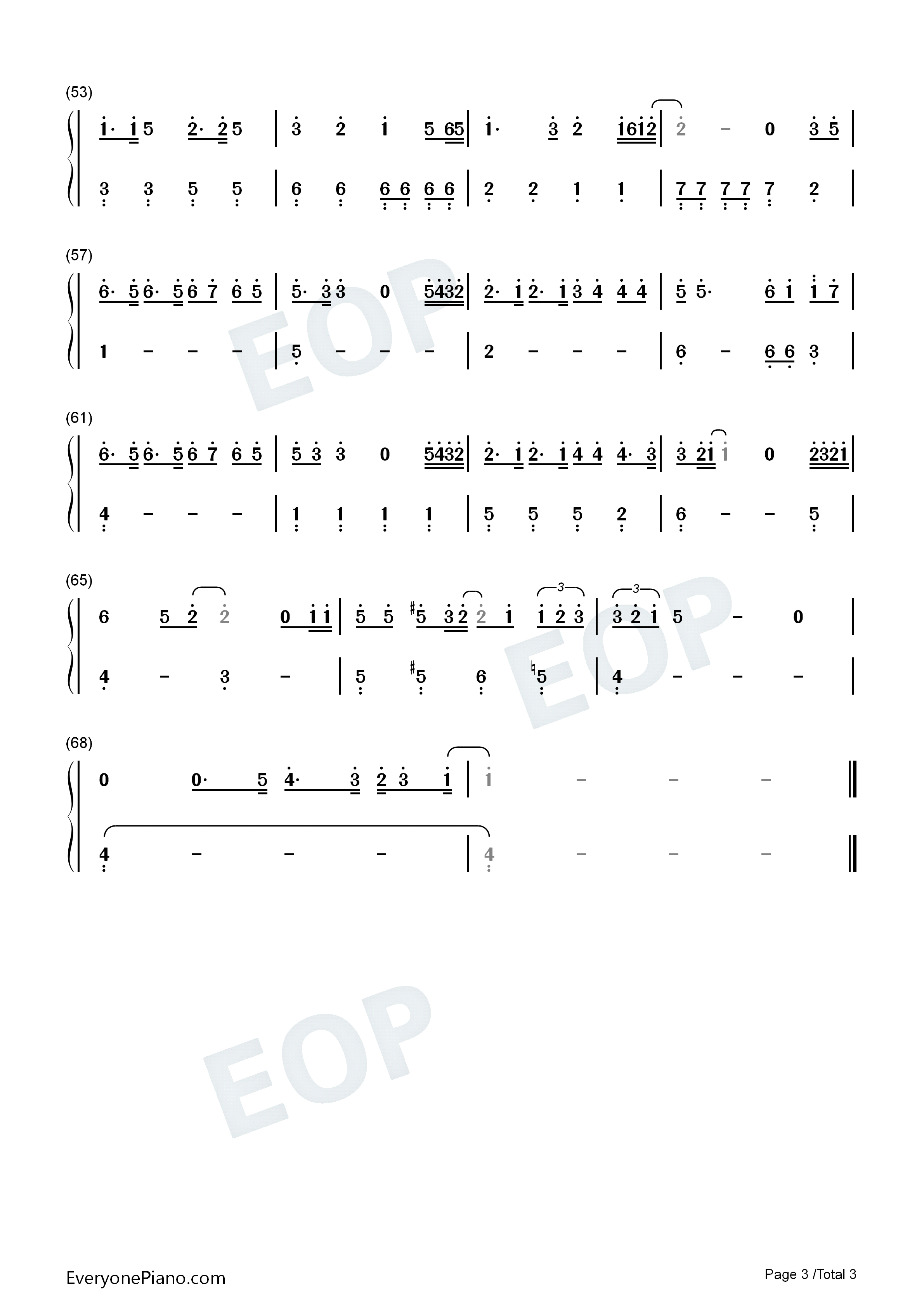 In_the_Stars钢琴简谱_Benson_Boone演唱