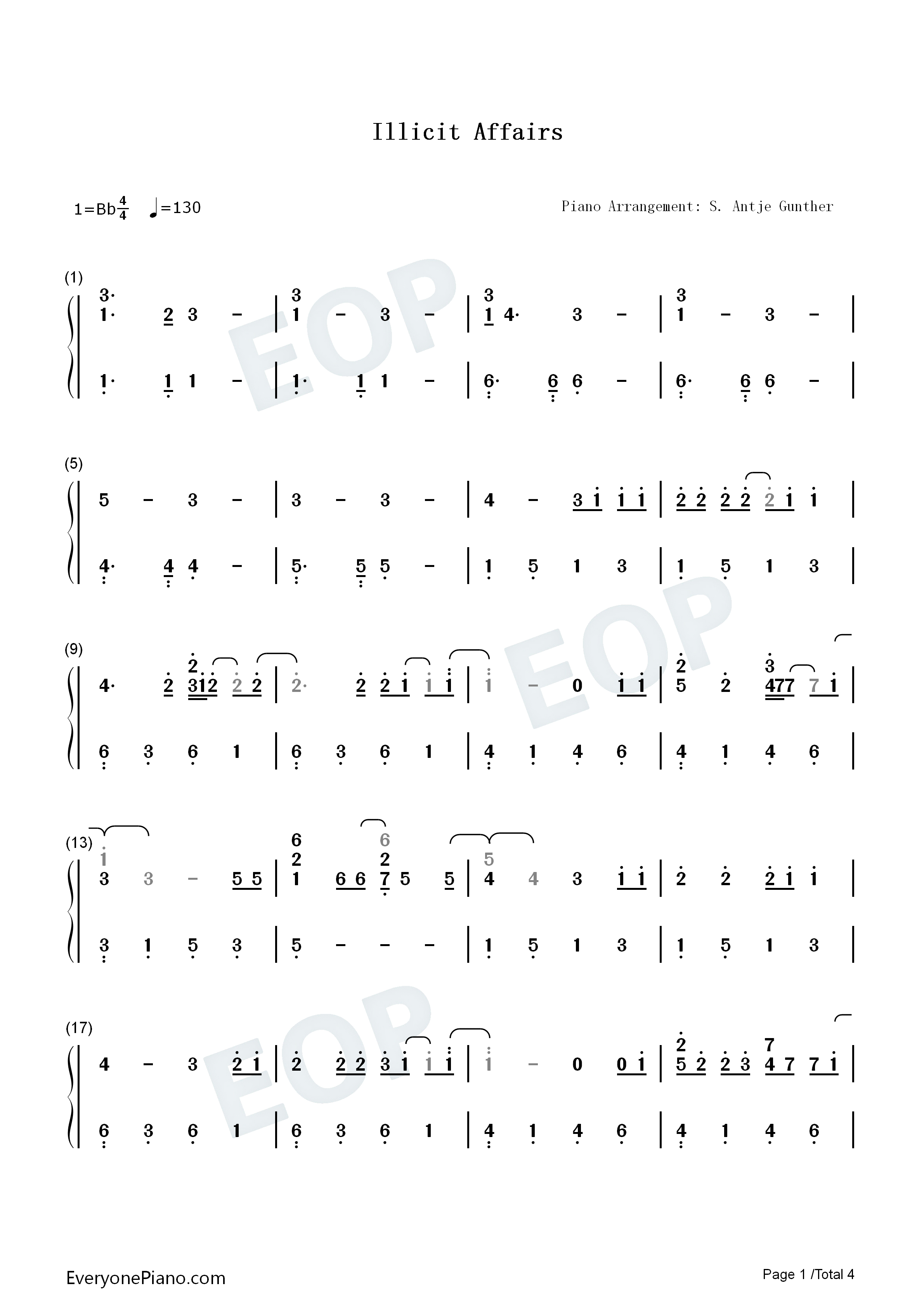 Illicit_Affairs钢琴简谱_Taylor_Swift演唱