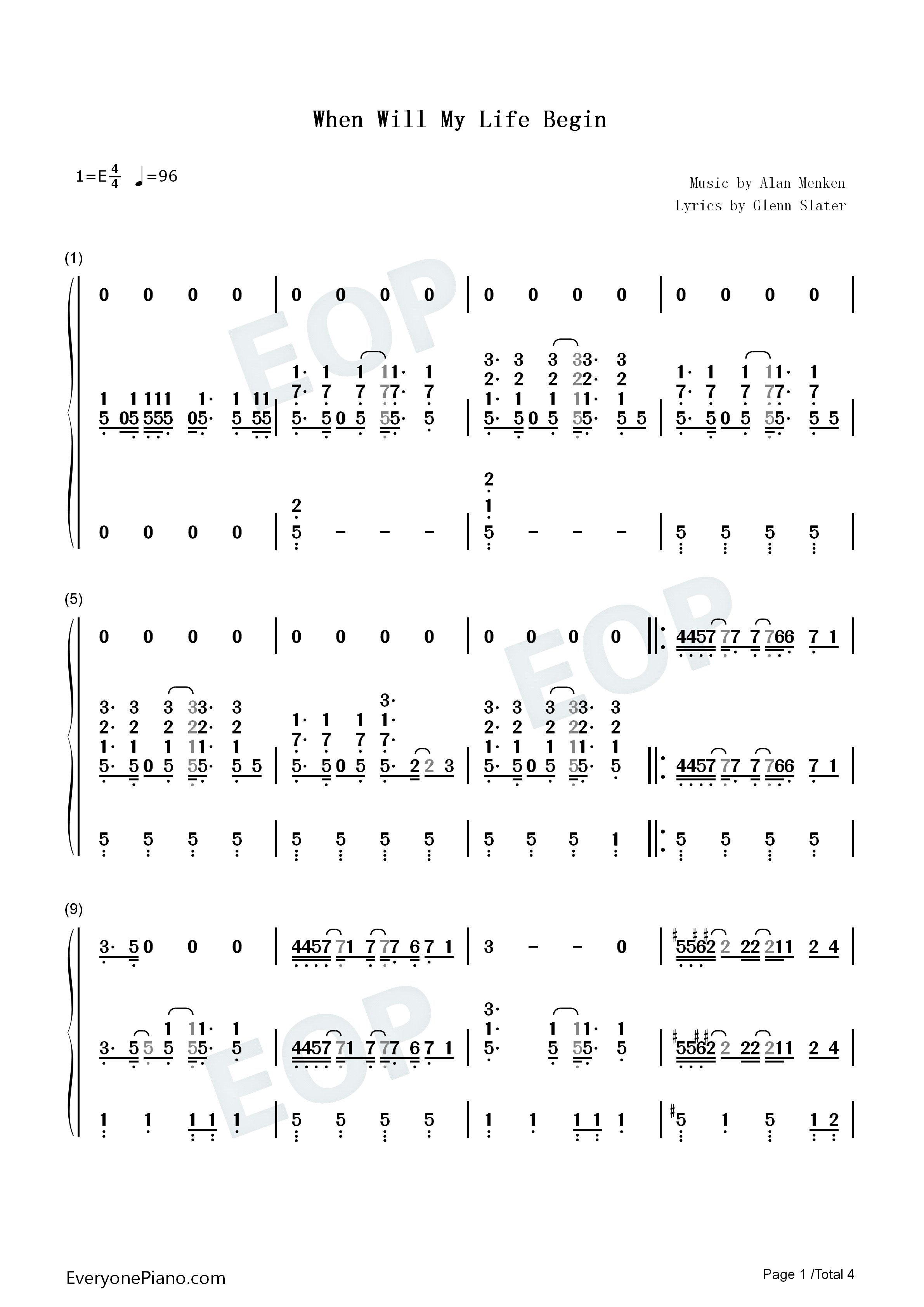 When_Will_My_Life_Begin钢琴简谱_Mandy_Moore演唱