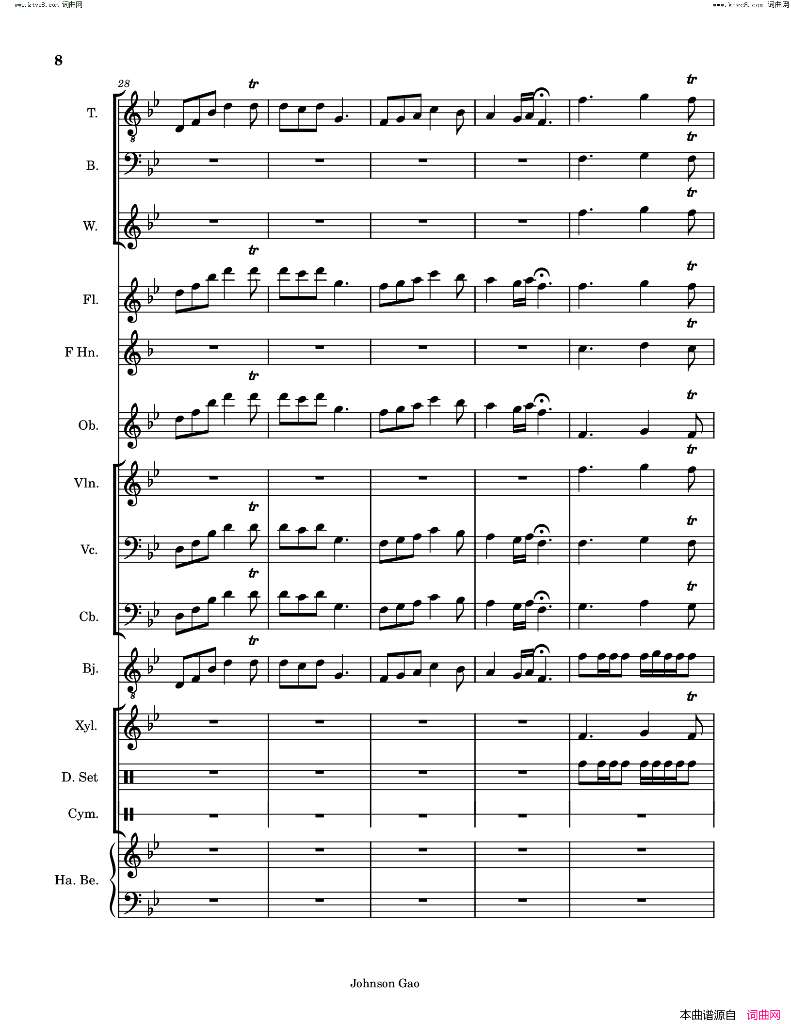 桃花源记序曲Prelude_of_the_Peachland_Eutopia简谱