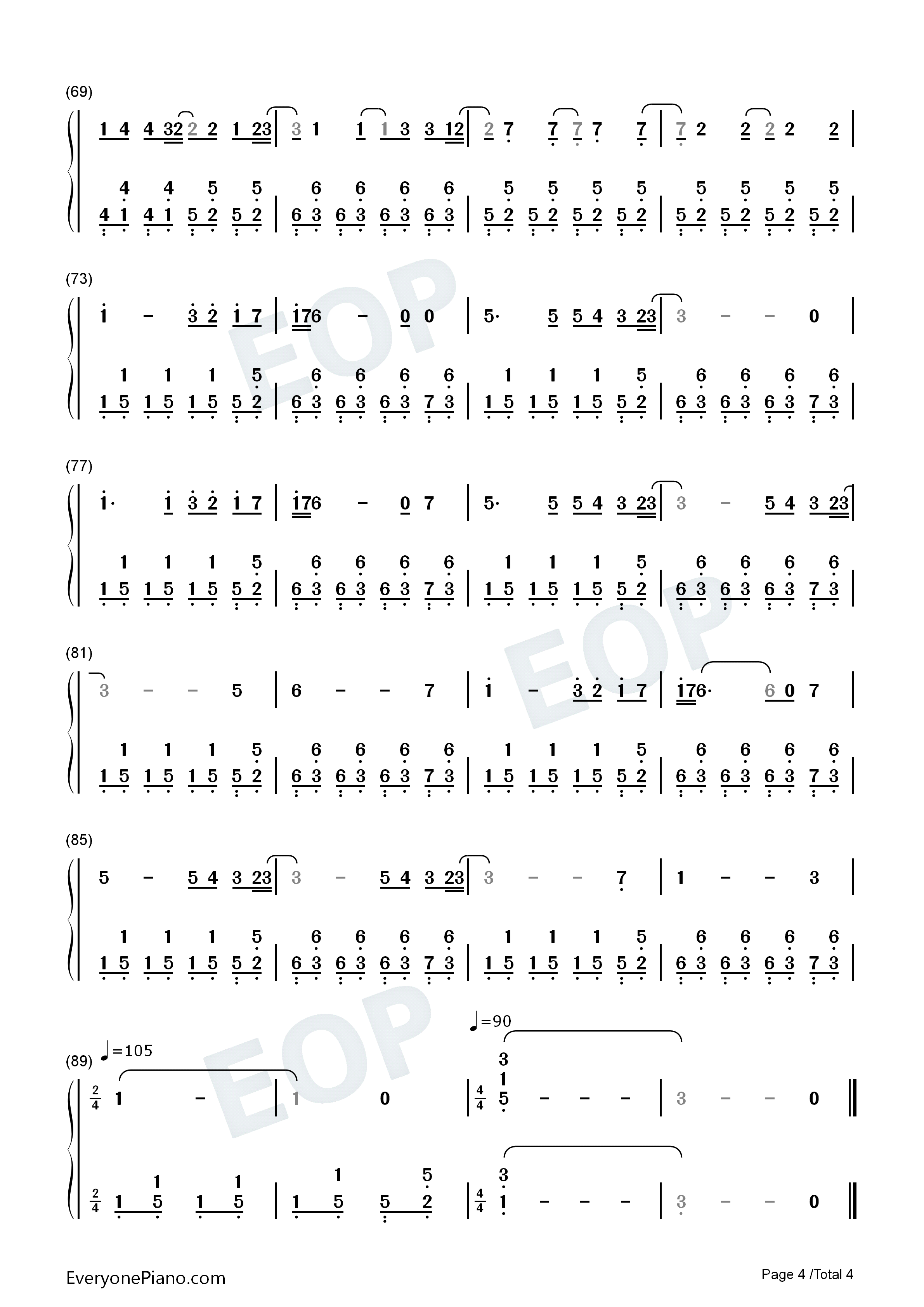 Hey_There_Delilah钢琴简谱_Plain_White_T's演唱