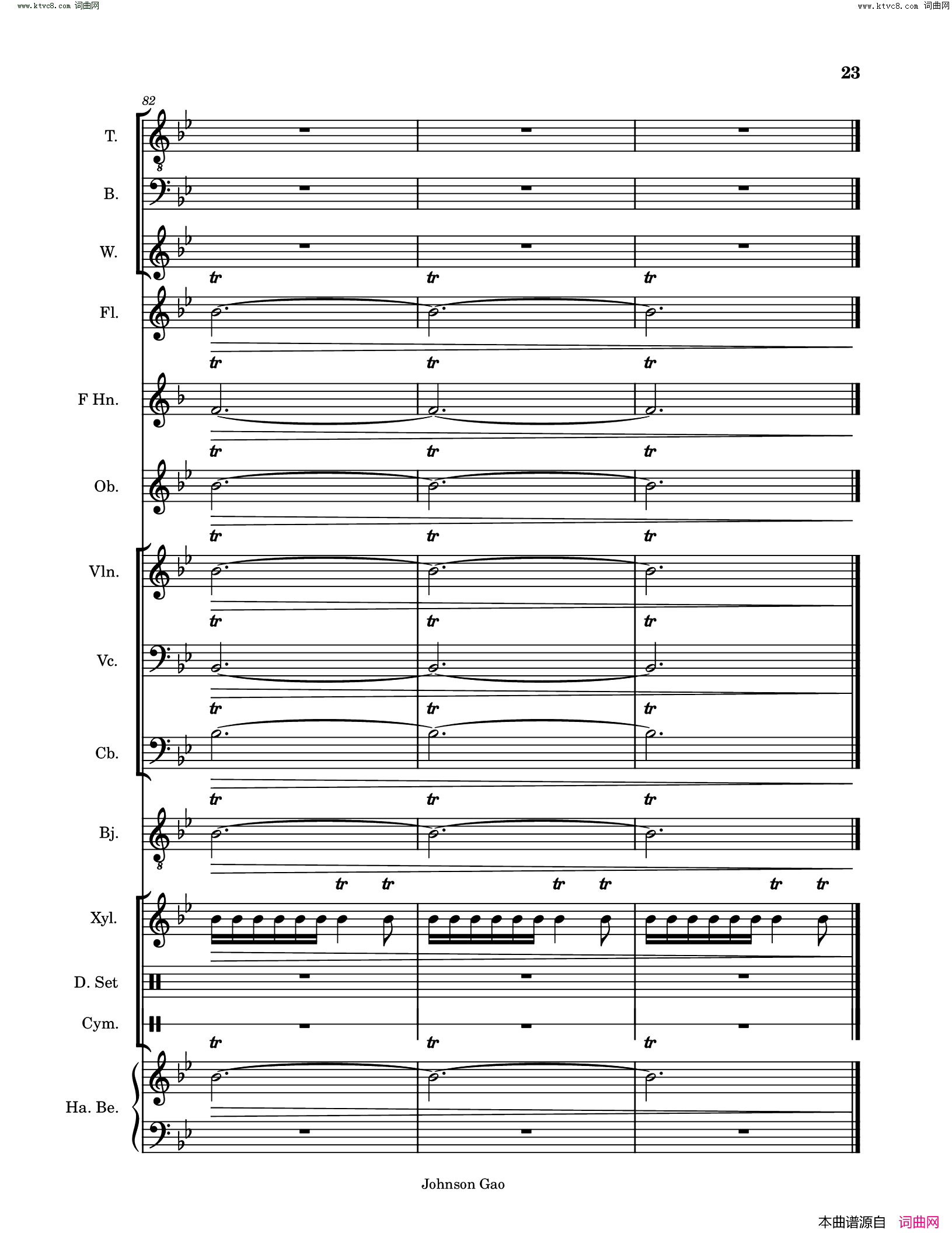 桃花源记序曲Prelude_of_the_Peachland_Eutopia简谱