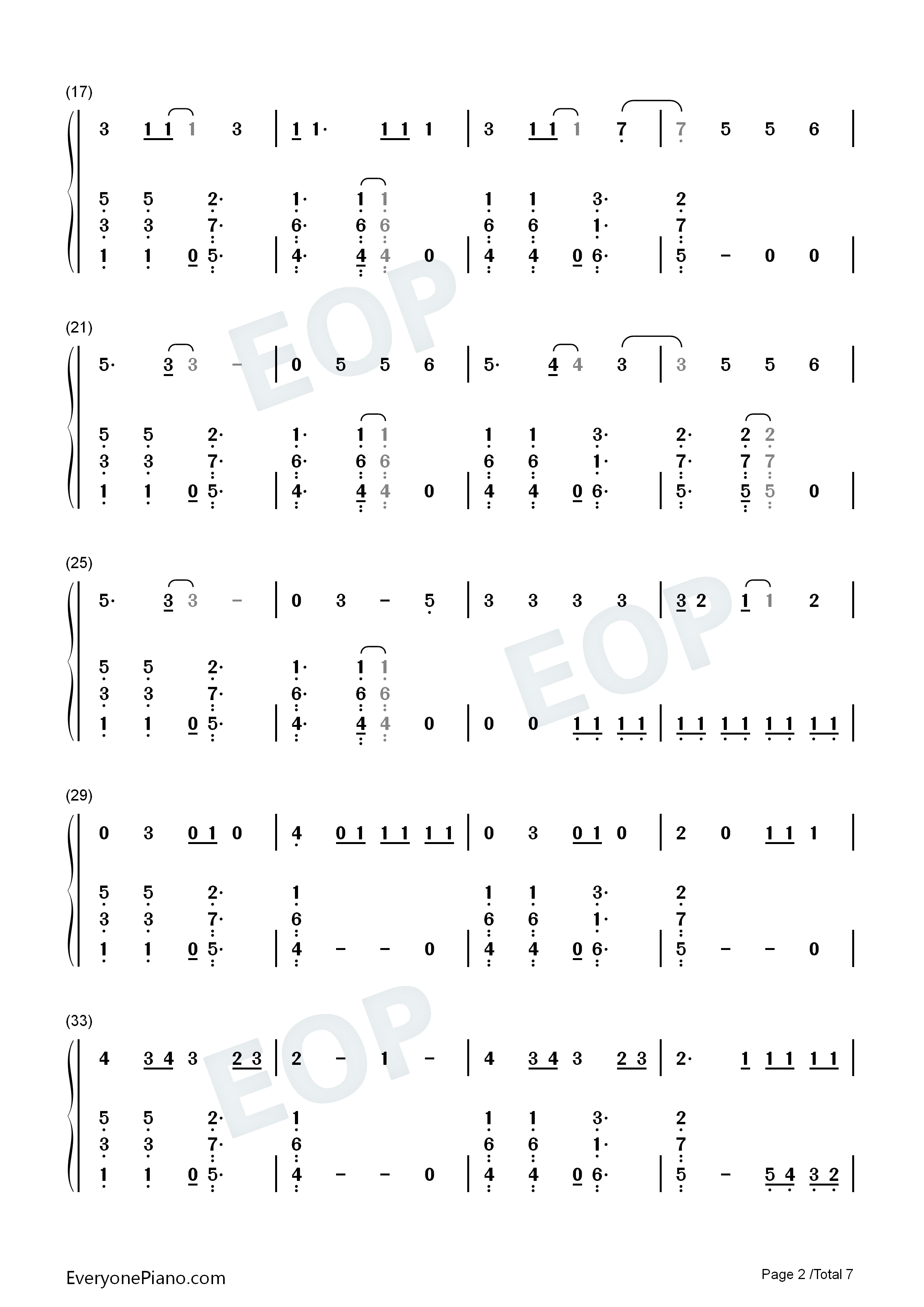 Kiss_You钢琴简谱_One_Direction演唱
