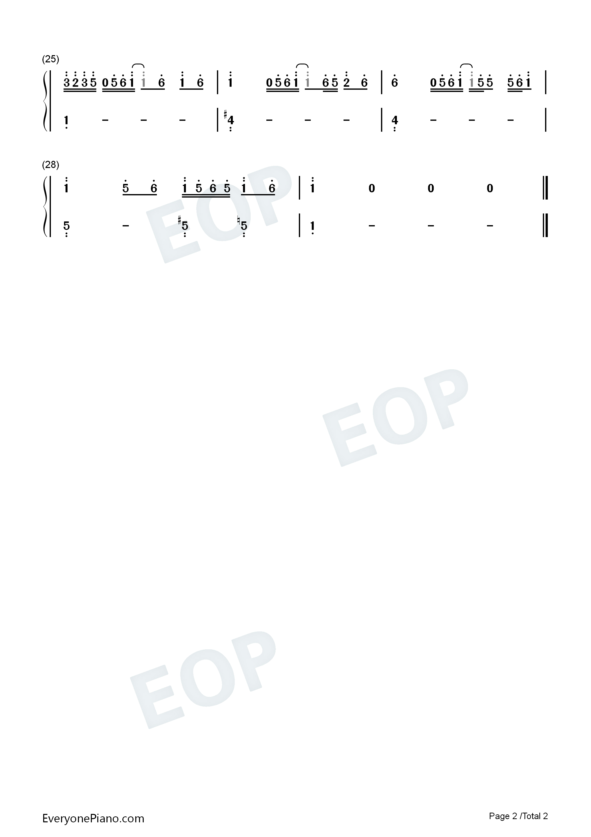 Love_On_Top钢琴简谱_Beyonce演唱