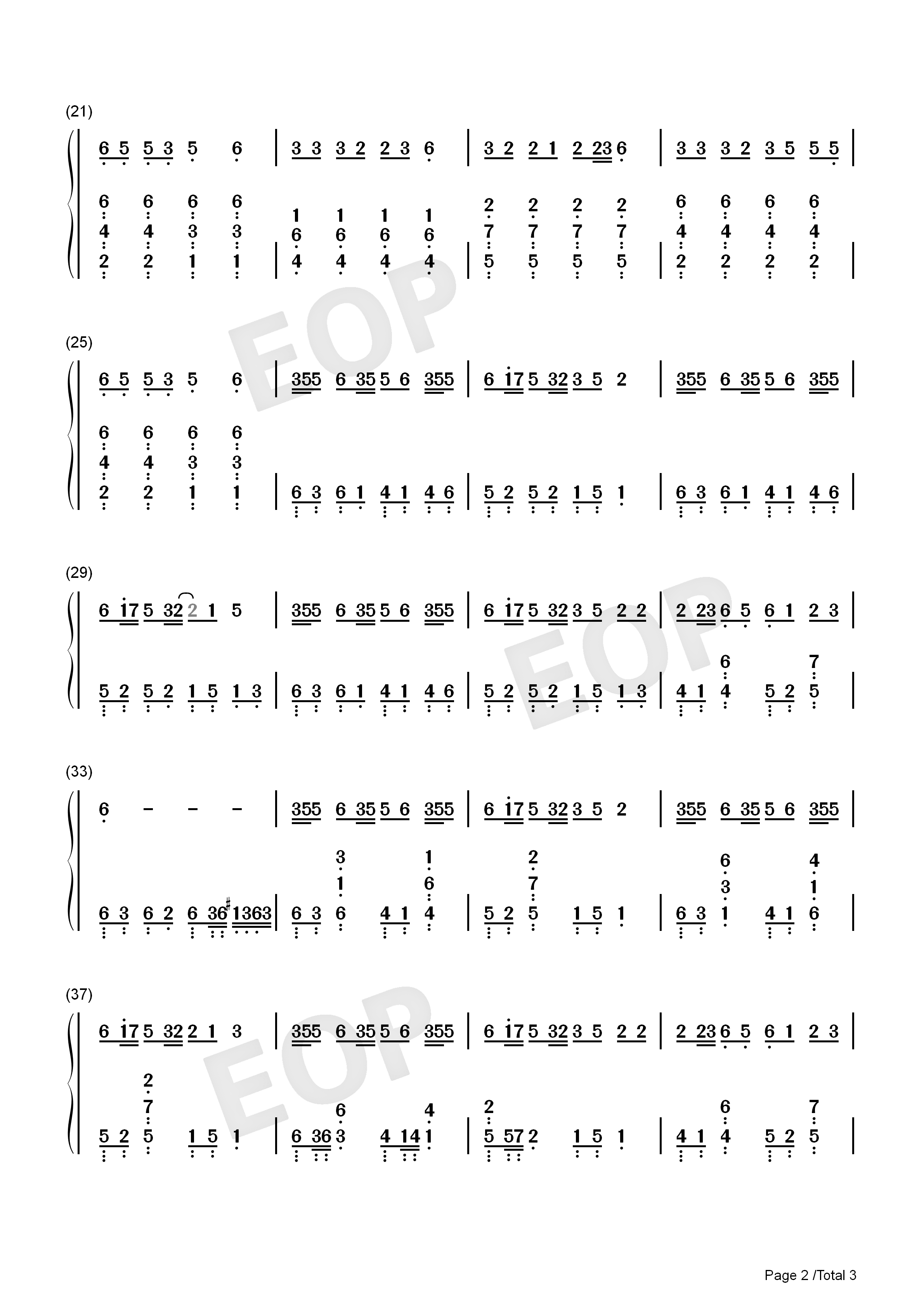 風の唄_piano_solo_ver钢琴简谱_凋叶棕演唱