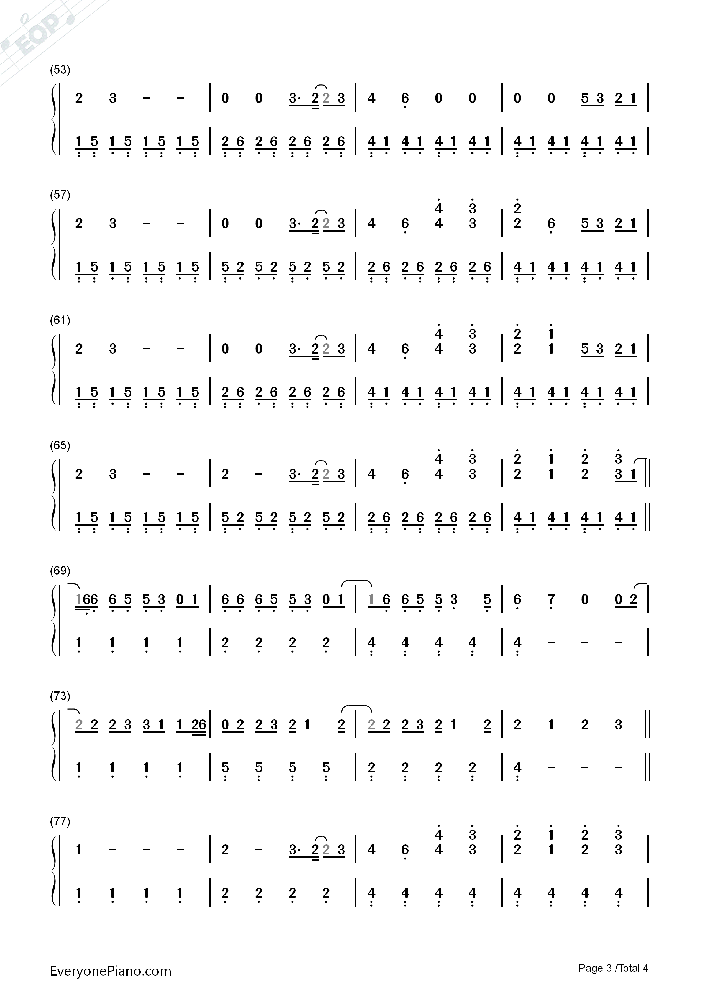 Into_Happiness钢琴简谱_Phantogram演唱