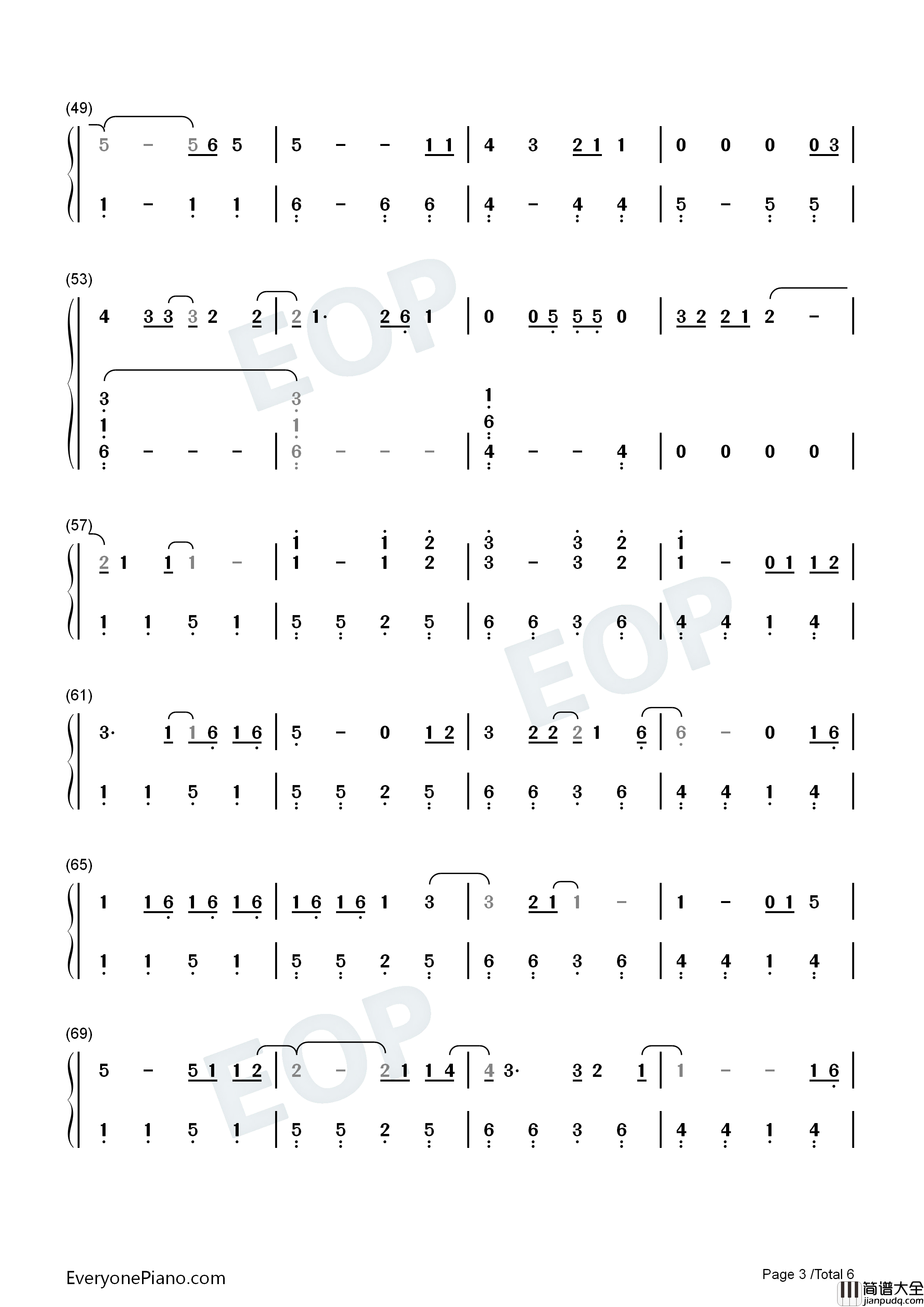 You_All_Over_Me钢琴简谱_Taylor_Swift_Maren_Morris演唱