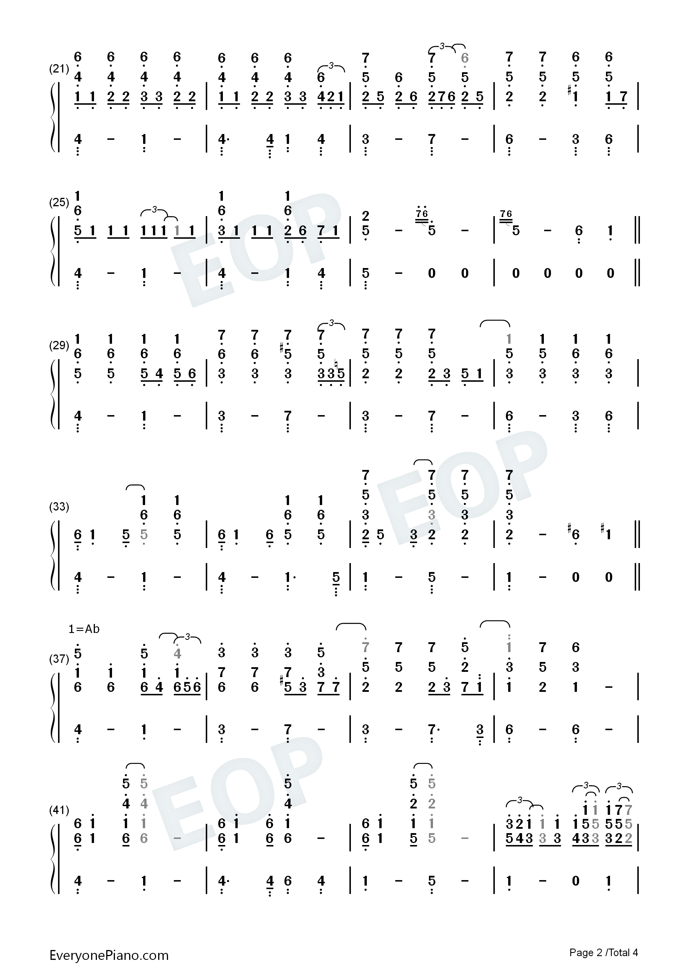 Close_To_You钢琴简谱_The_Carpenters演唱