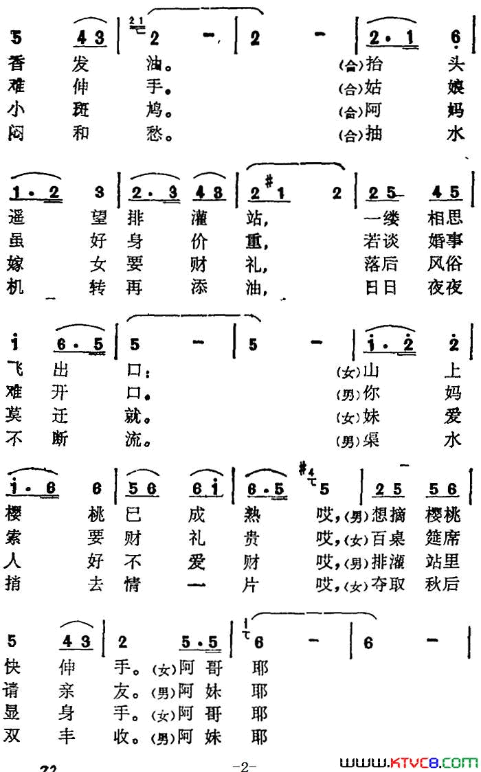 藤缠树来树缠藤张玉柱词奉孝伦曲藤缠树来树缠藤_张玉柱词_奉孝伦_曲简谱