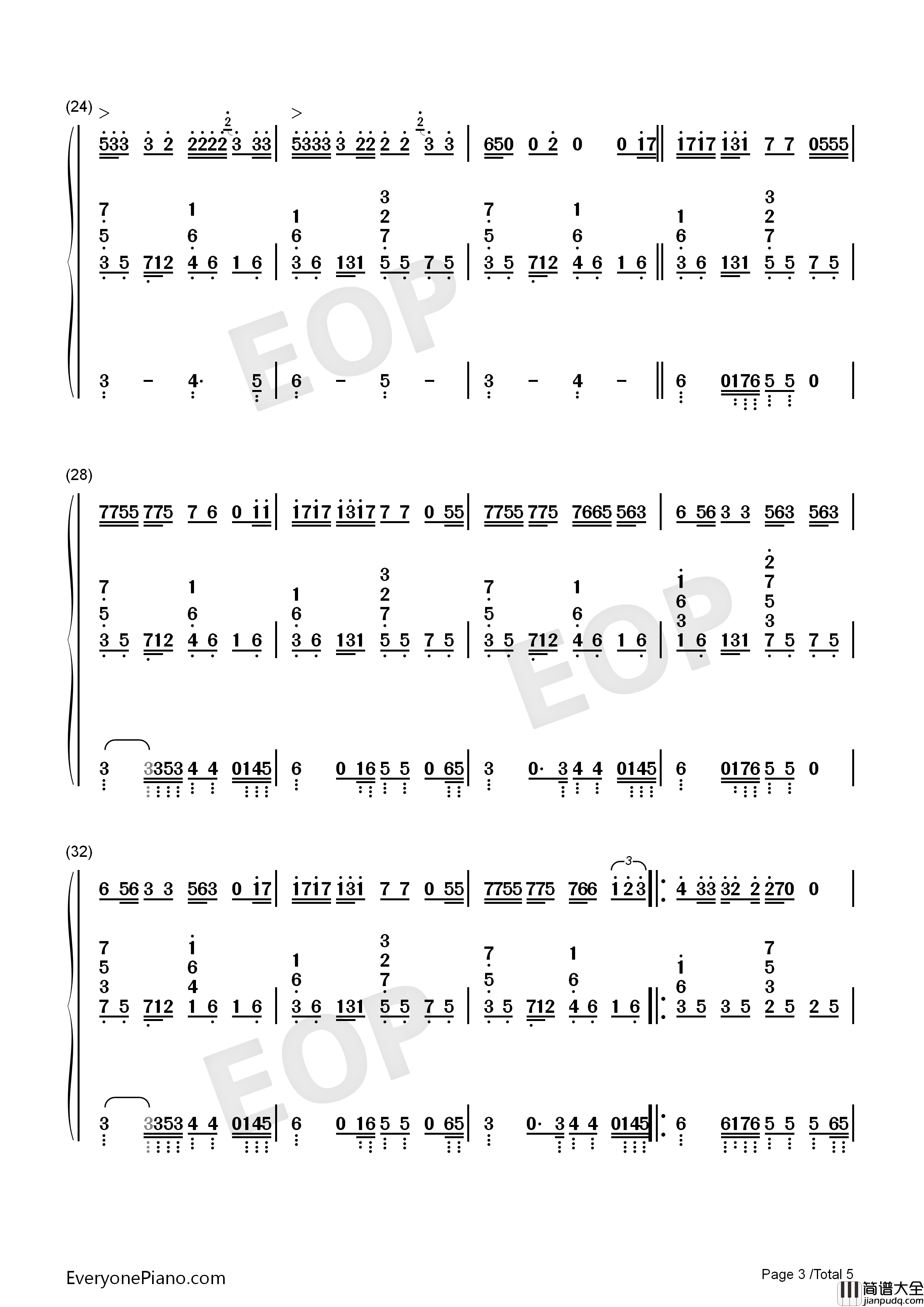 Let_Me_Down_Slowly钢琴简谱_Alec_Benjamin演唱