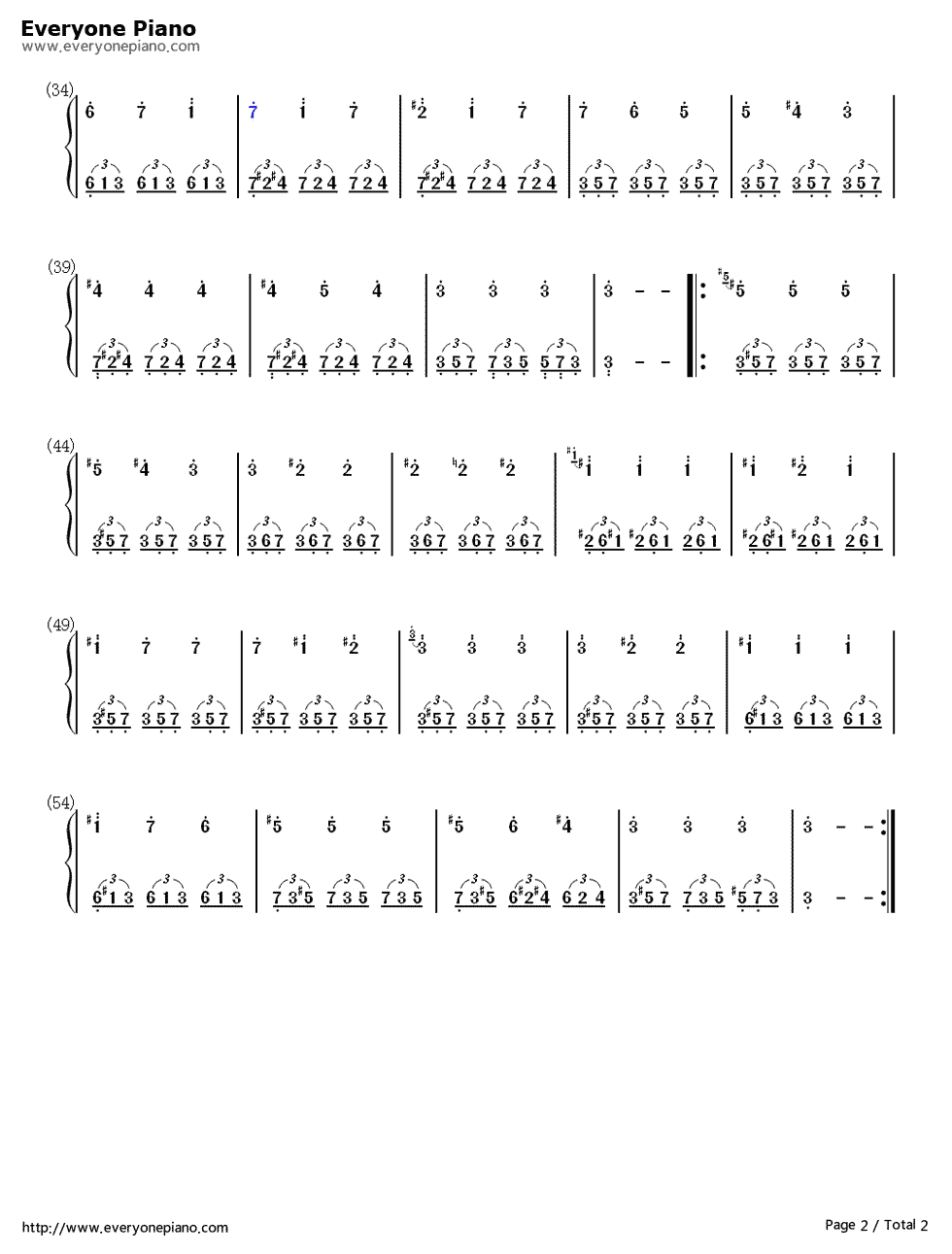 蓝色生死恋钢琴简谱_那西索·叶佩斯演唱