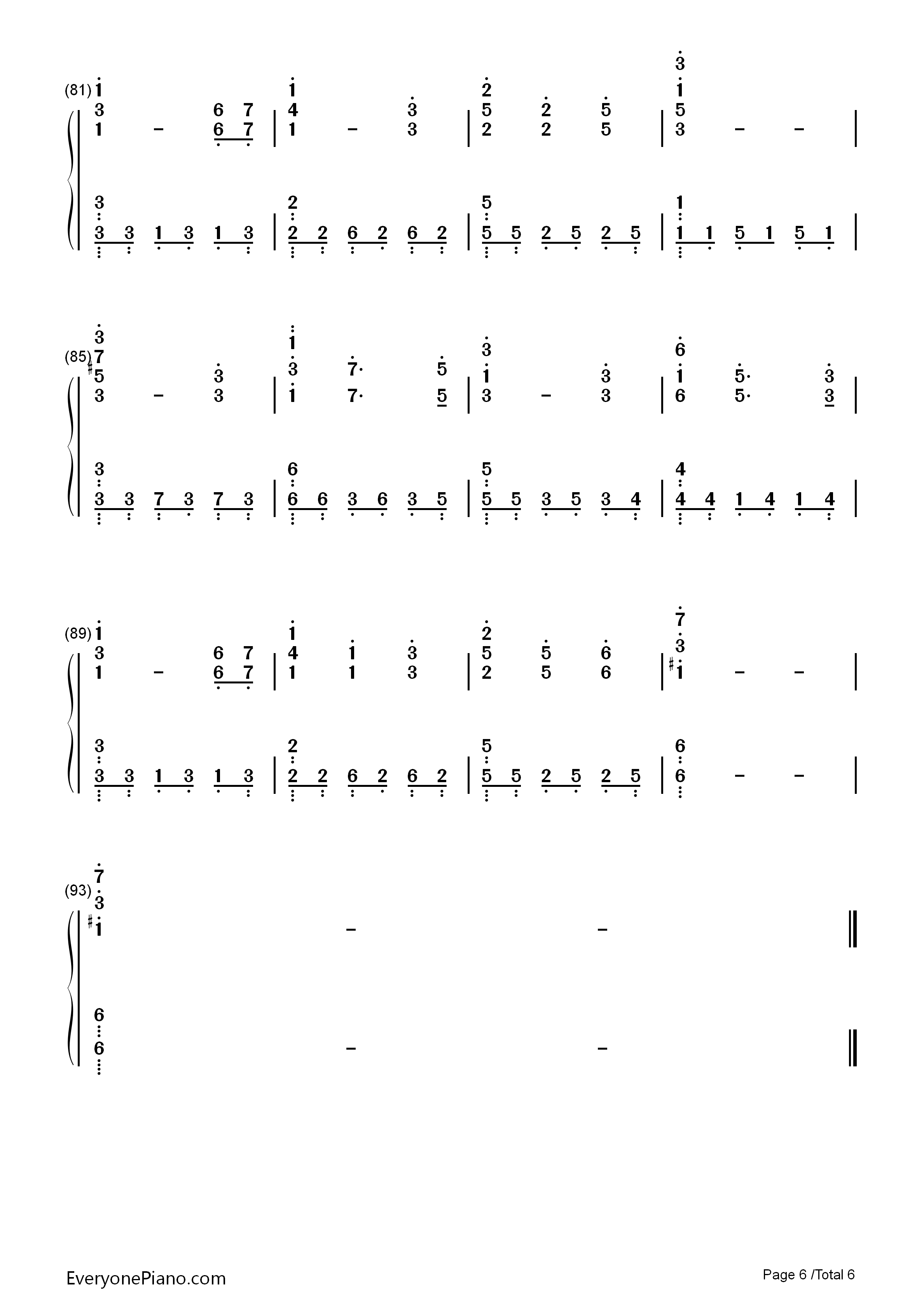 悲しみの向こうへ钢琴简谱_いとうかなこ演唱