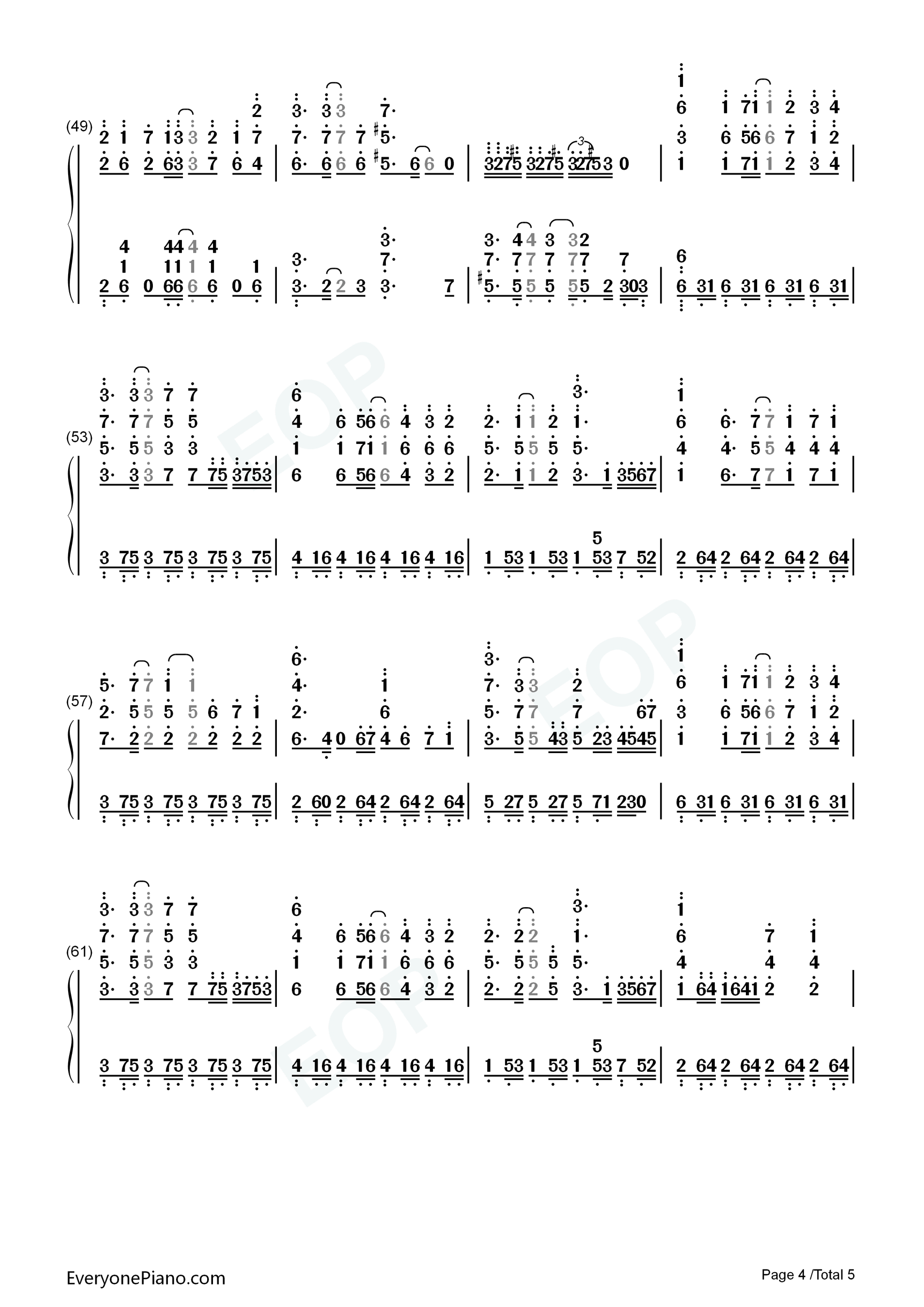 sister's_noise钢琴简谱_fripSide演唱