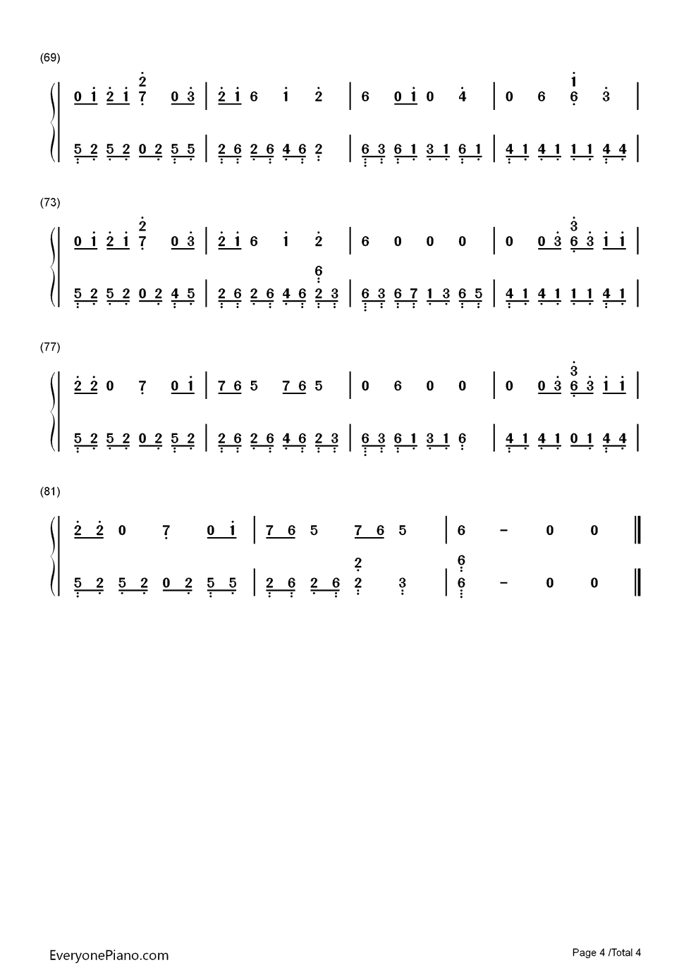 Drag_Me_Down钢琴简谱_One_Direction演唱