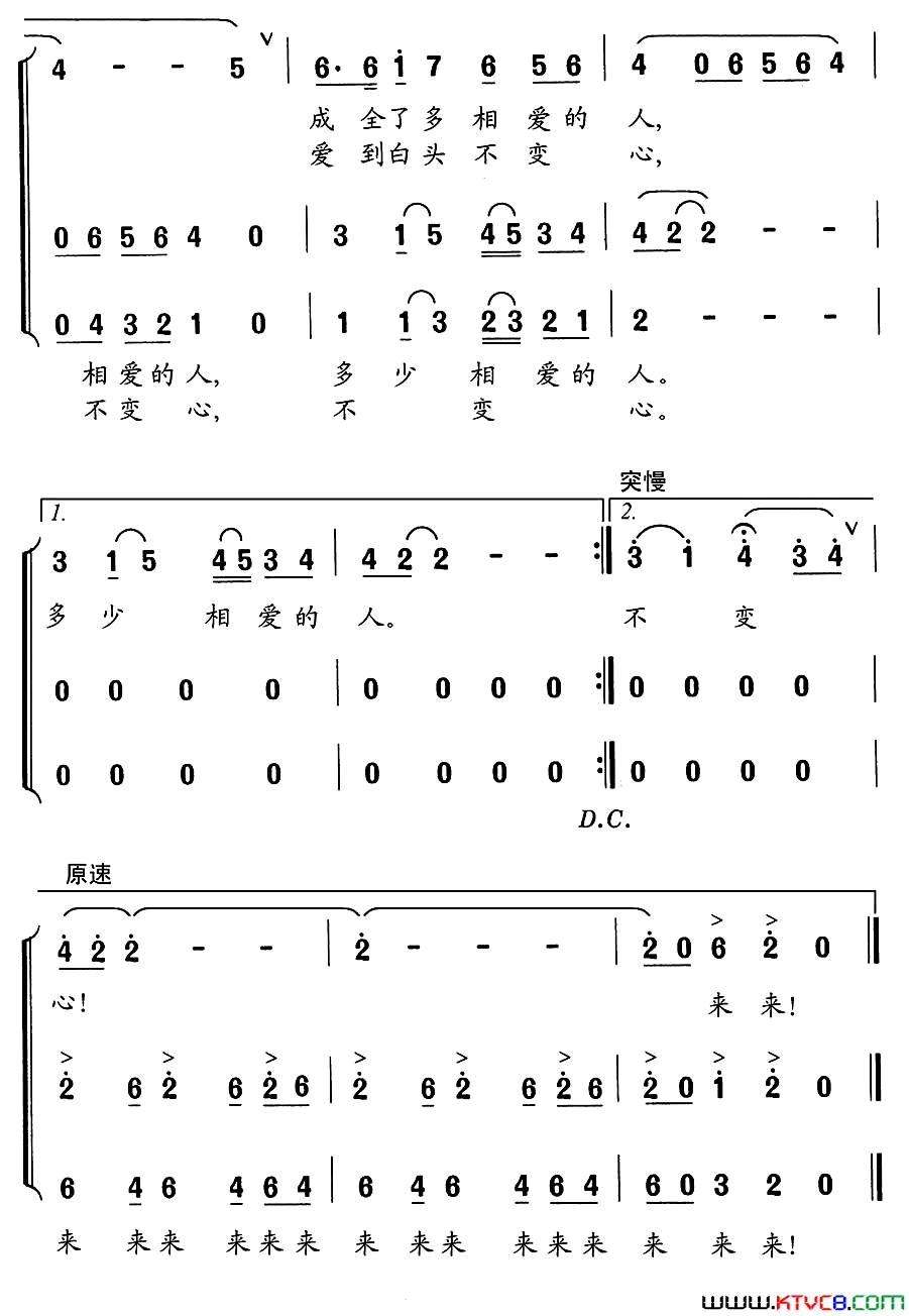 绿洲之恋简谱