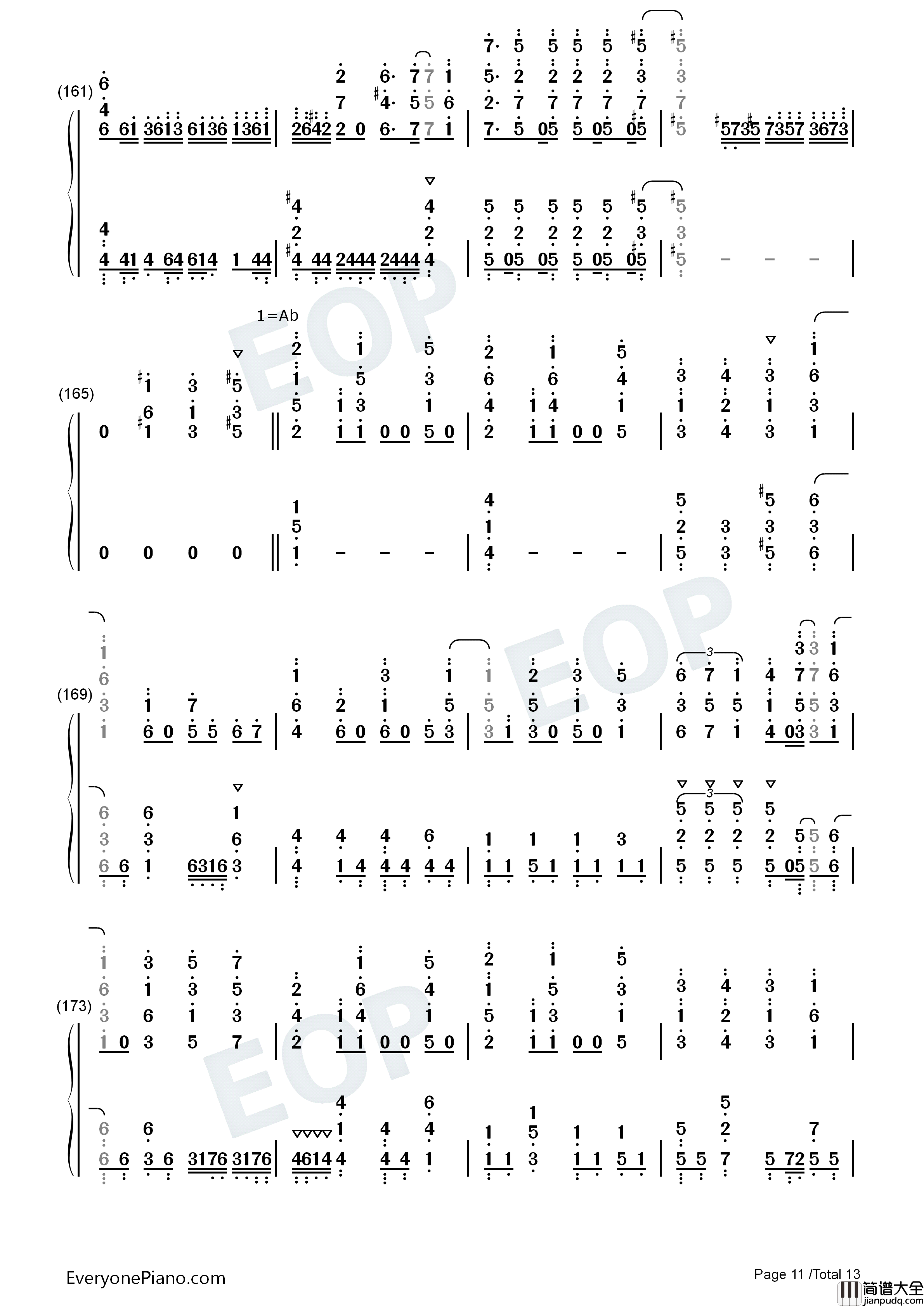 Free_Turn钢琴简谱_TrySail演唱