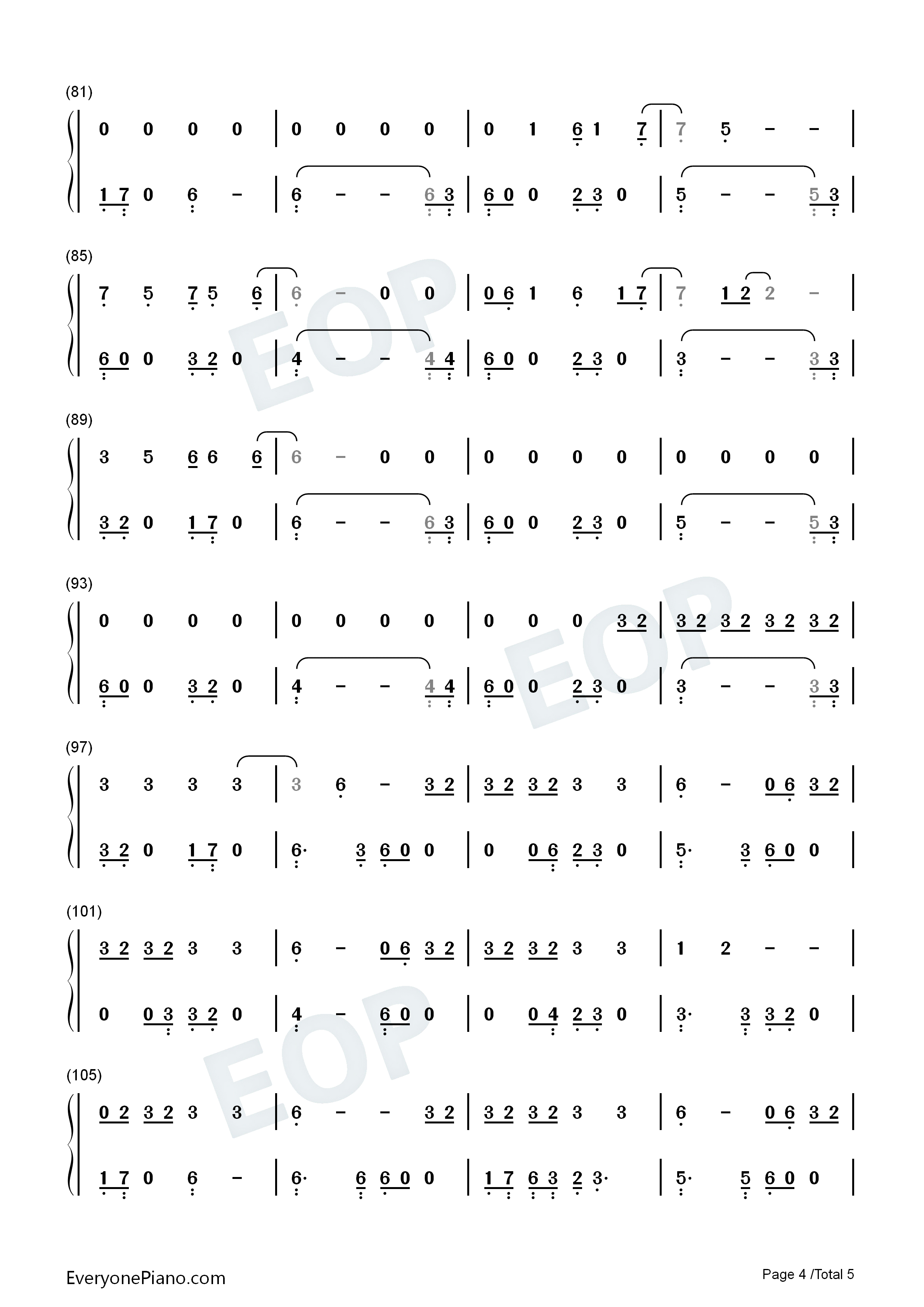 Lost_Cause钢琴简谱_Billie_Eilish演唱