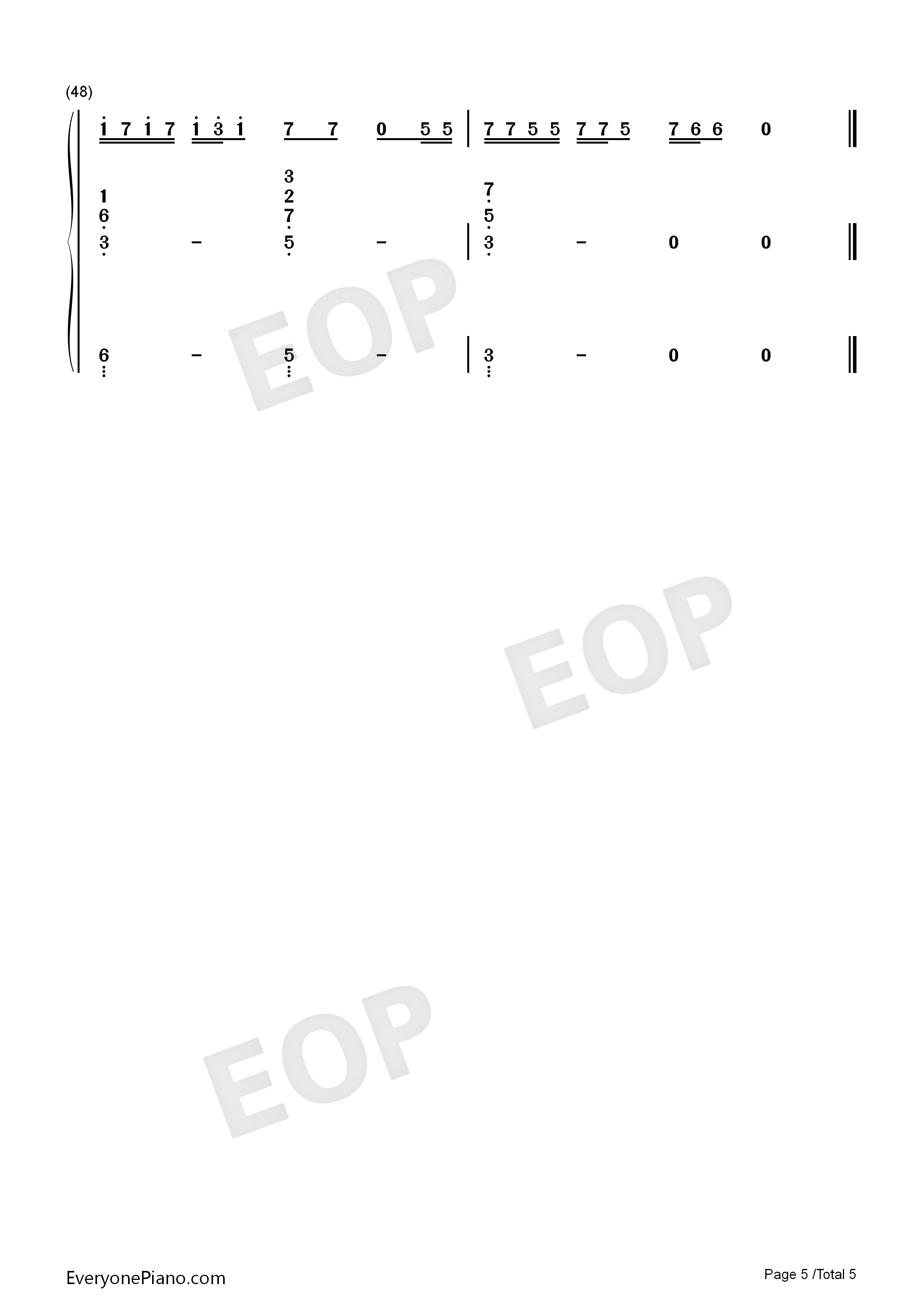 Let_Me_Down_Slowly钢琴简谱_Alec_Benjamin演唱