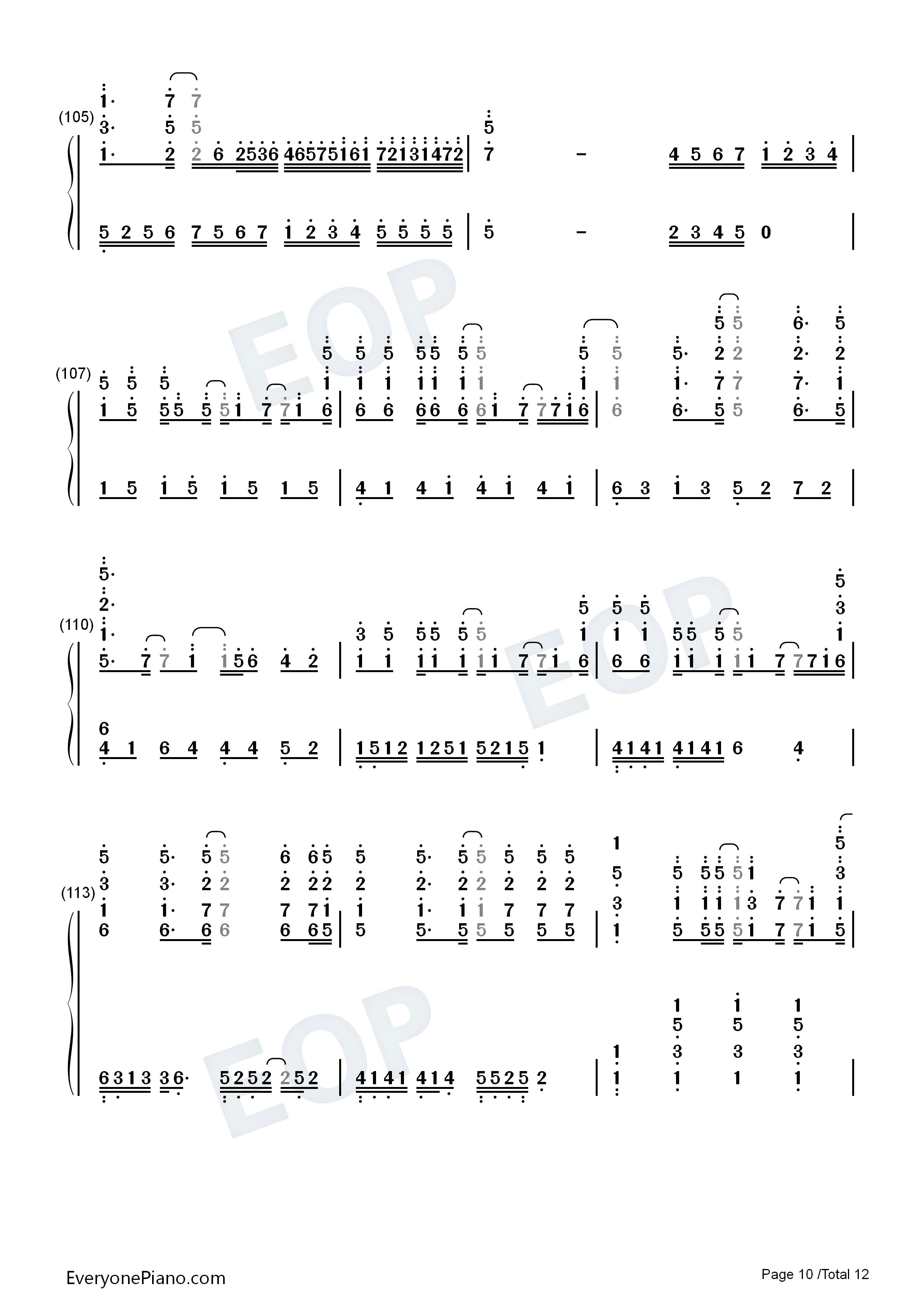 World_End钢琴简谱_FLOW演唱
