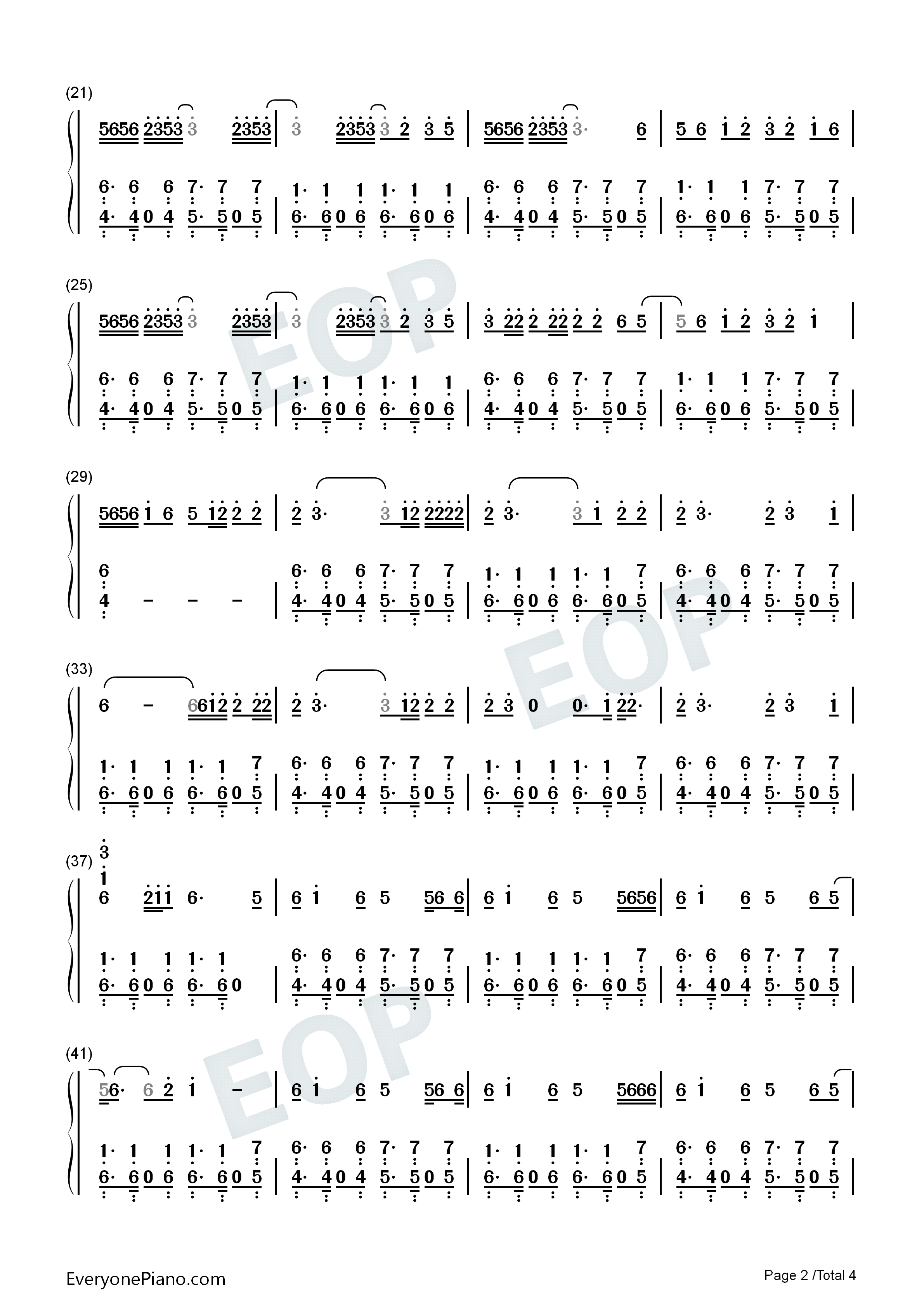 Empty_Love钢琴简谱_Lulleaux_Kid_Princess演唱
