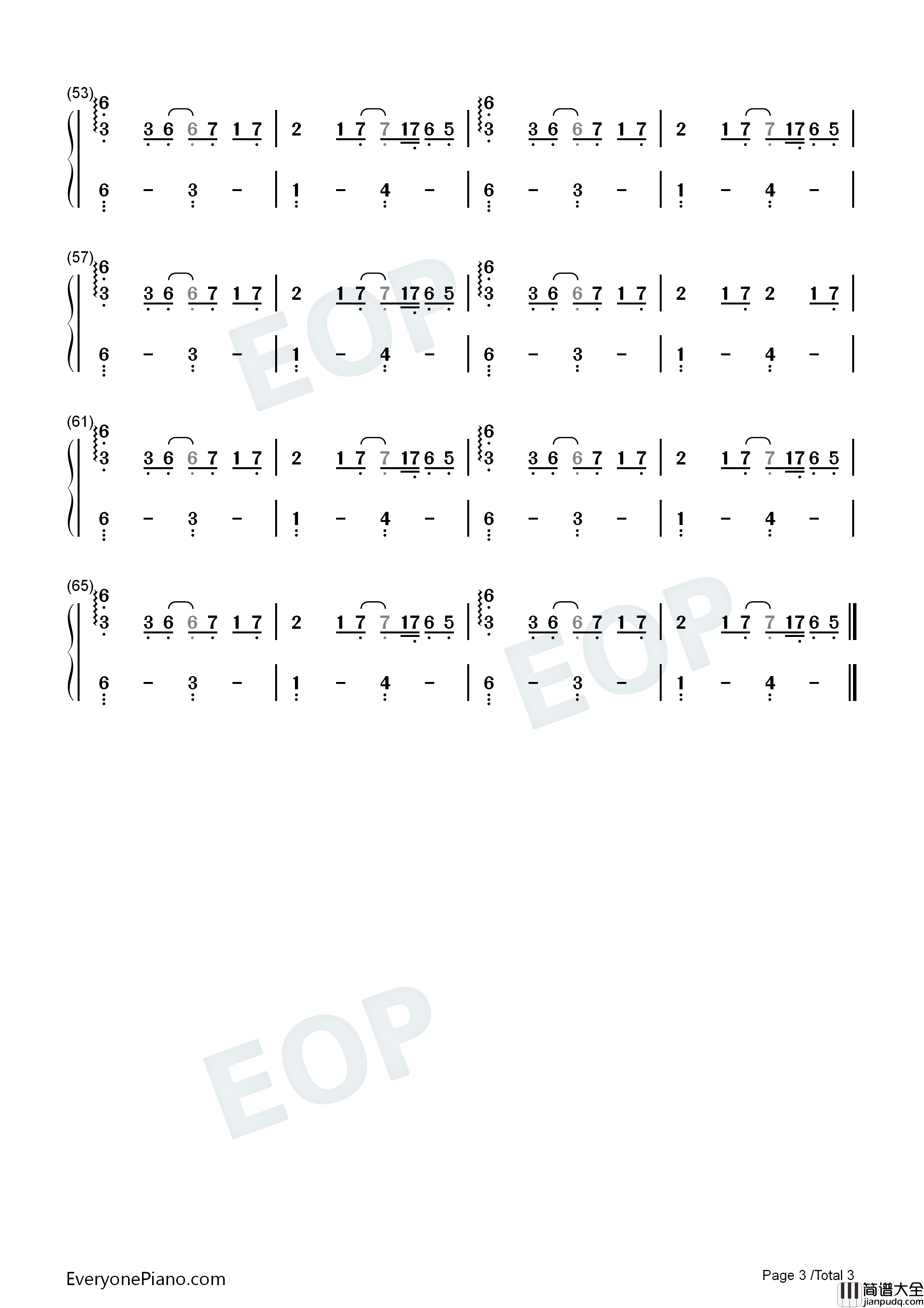 Whoopty钢琴简谱_CJ演唱