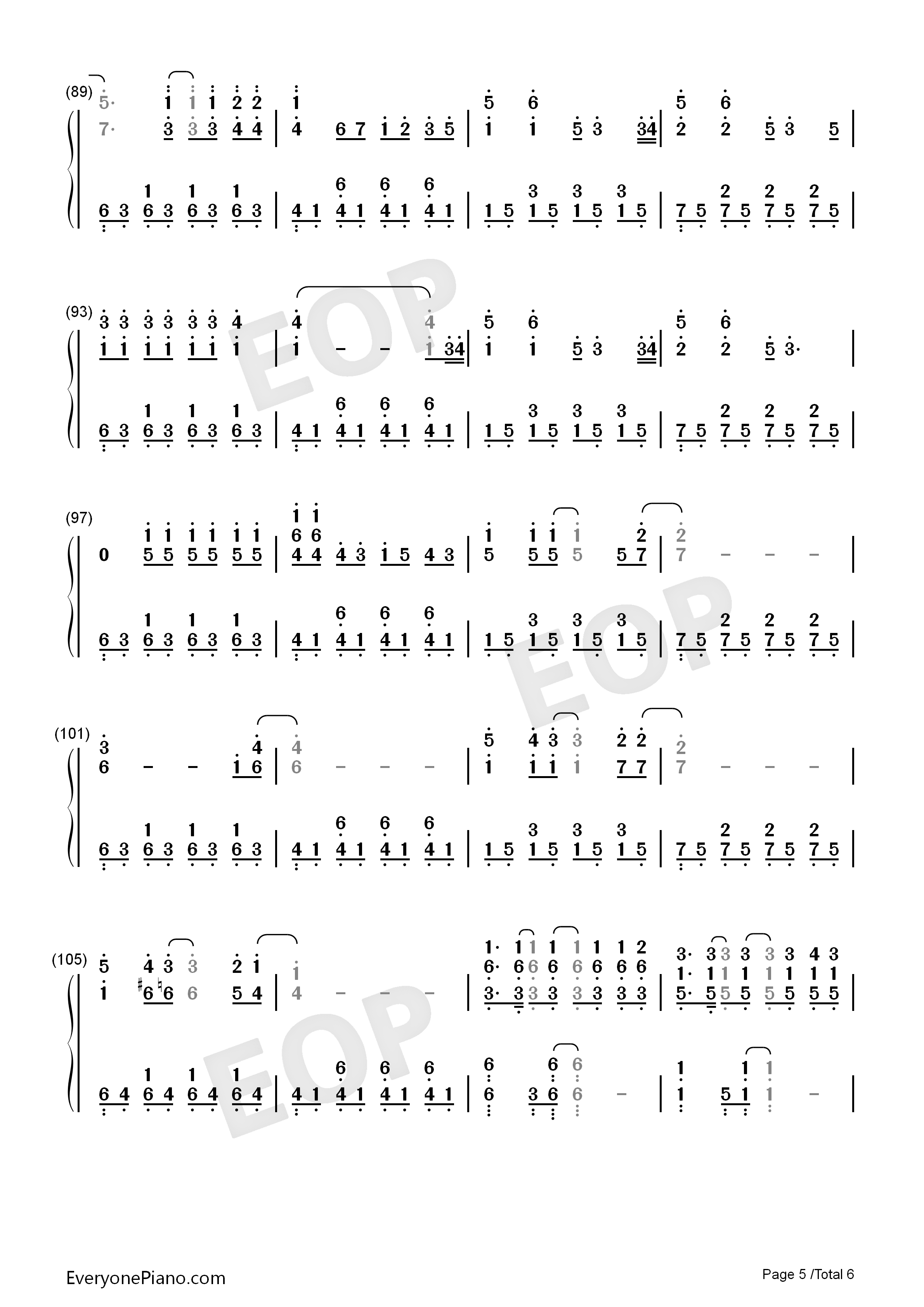 Because_of_You钢琴简谱_The_Piano_Guys演唱