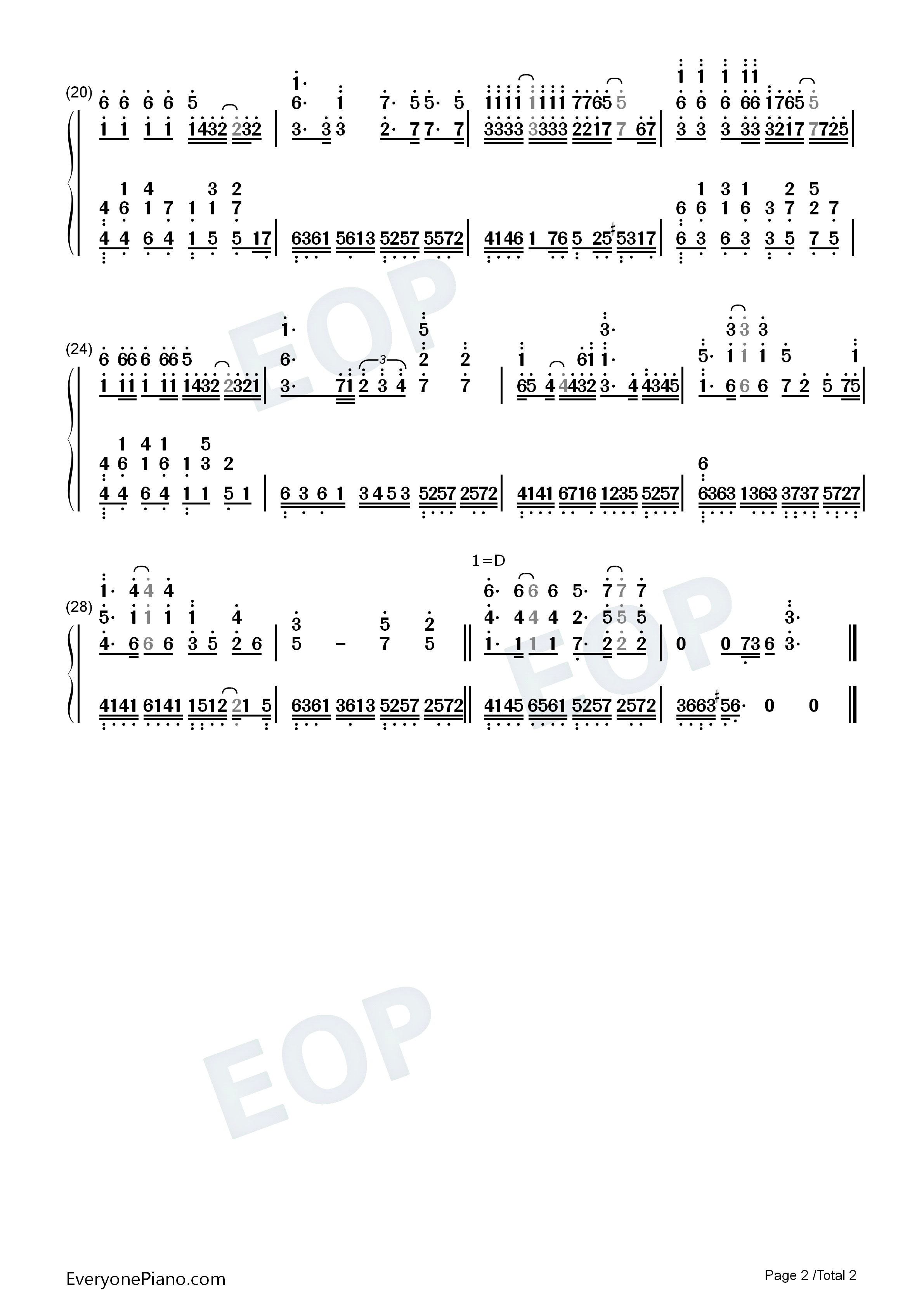 The_Everlasting_Guilty_Crown钢琴简谱_EGOIST演唱