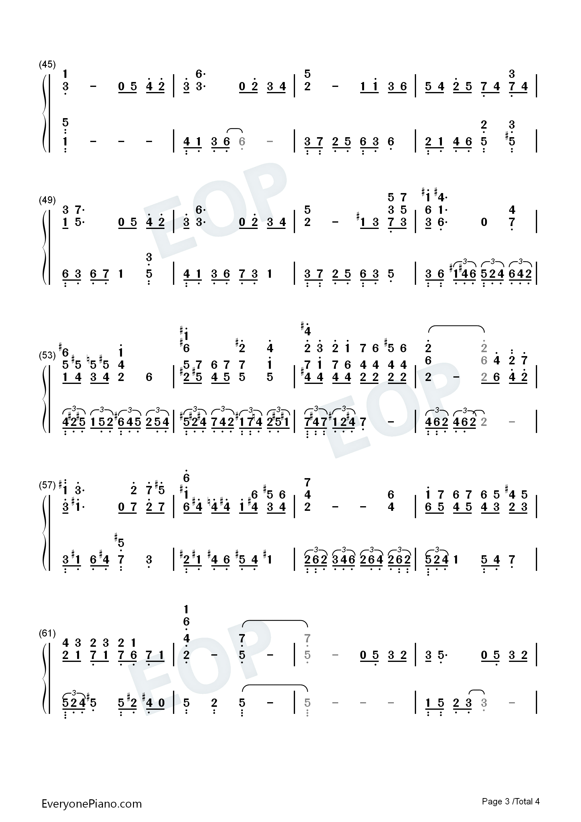 最终幻想VII_Tifa主题曲钢琴简谱_植松伸夫演唱