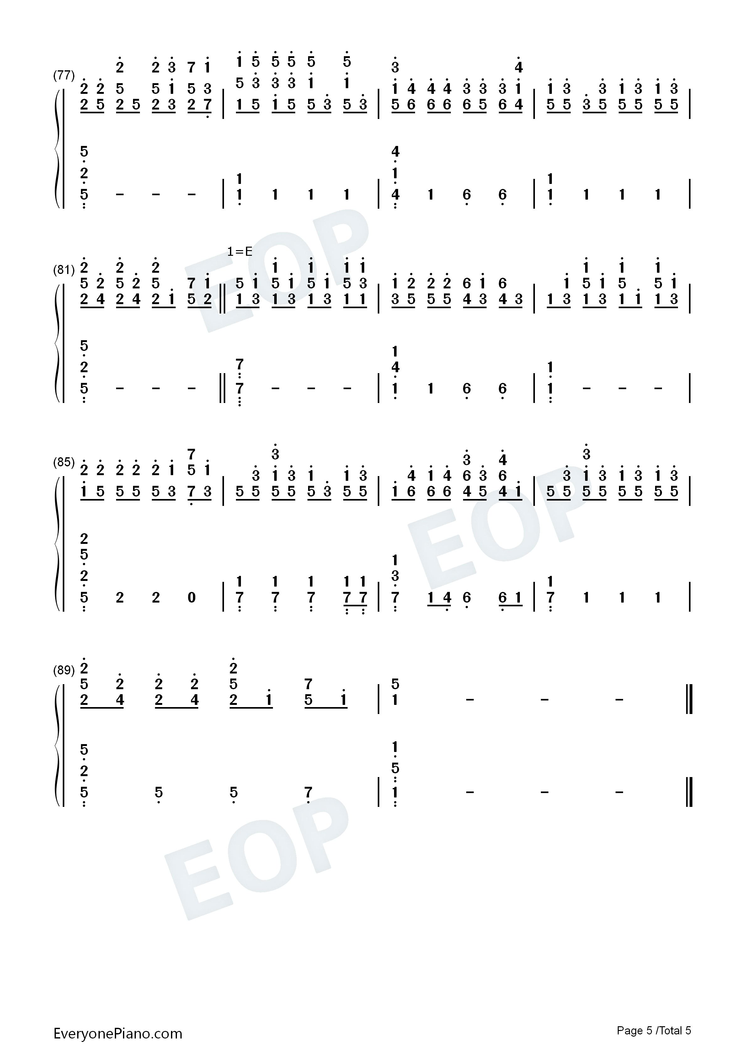 I_Say_Goodbye钢琴简谱_Florian_Bur演唱