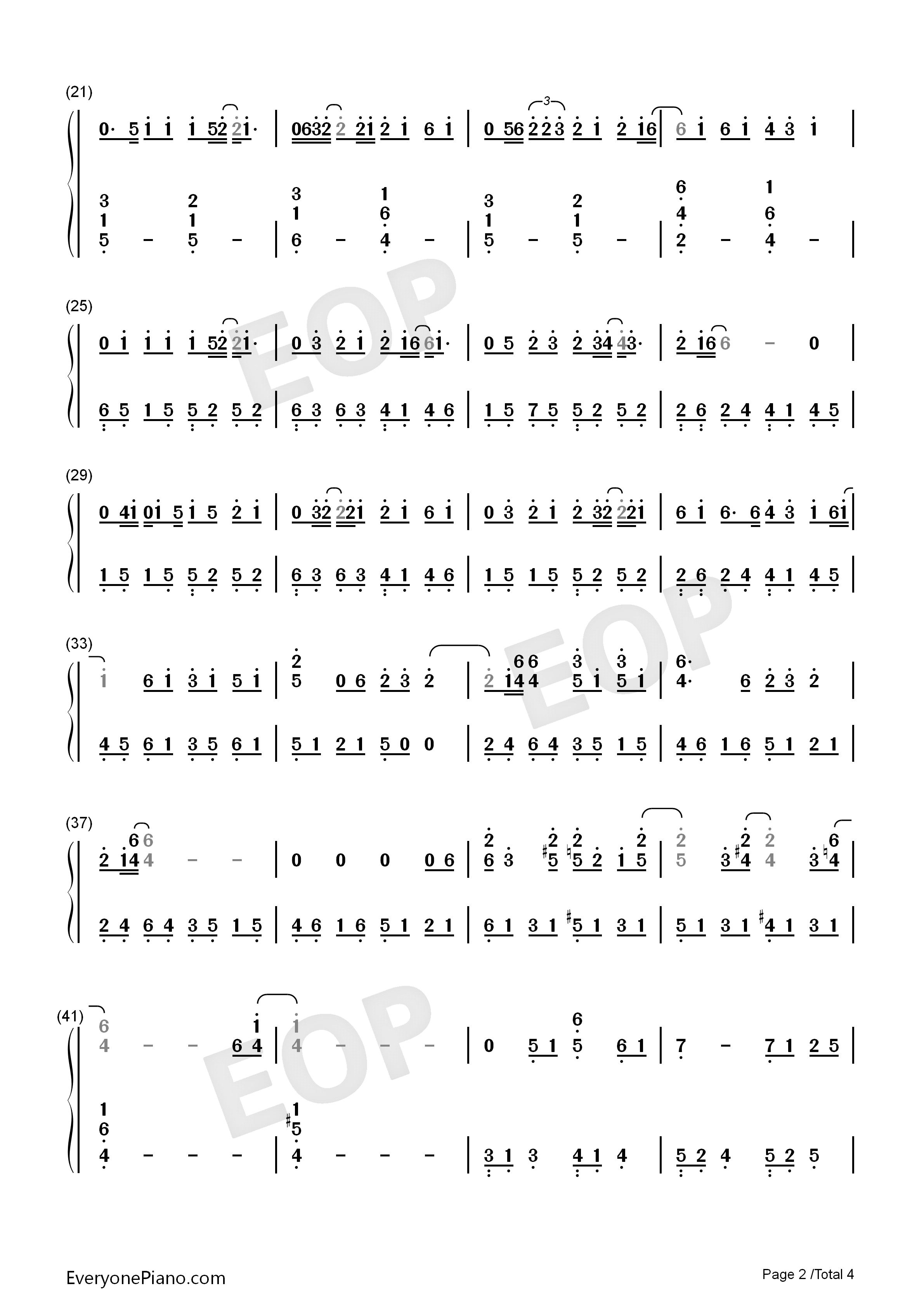 Vanilla_Twilight钢琴简谱_Owl_City演唱