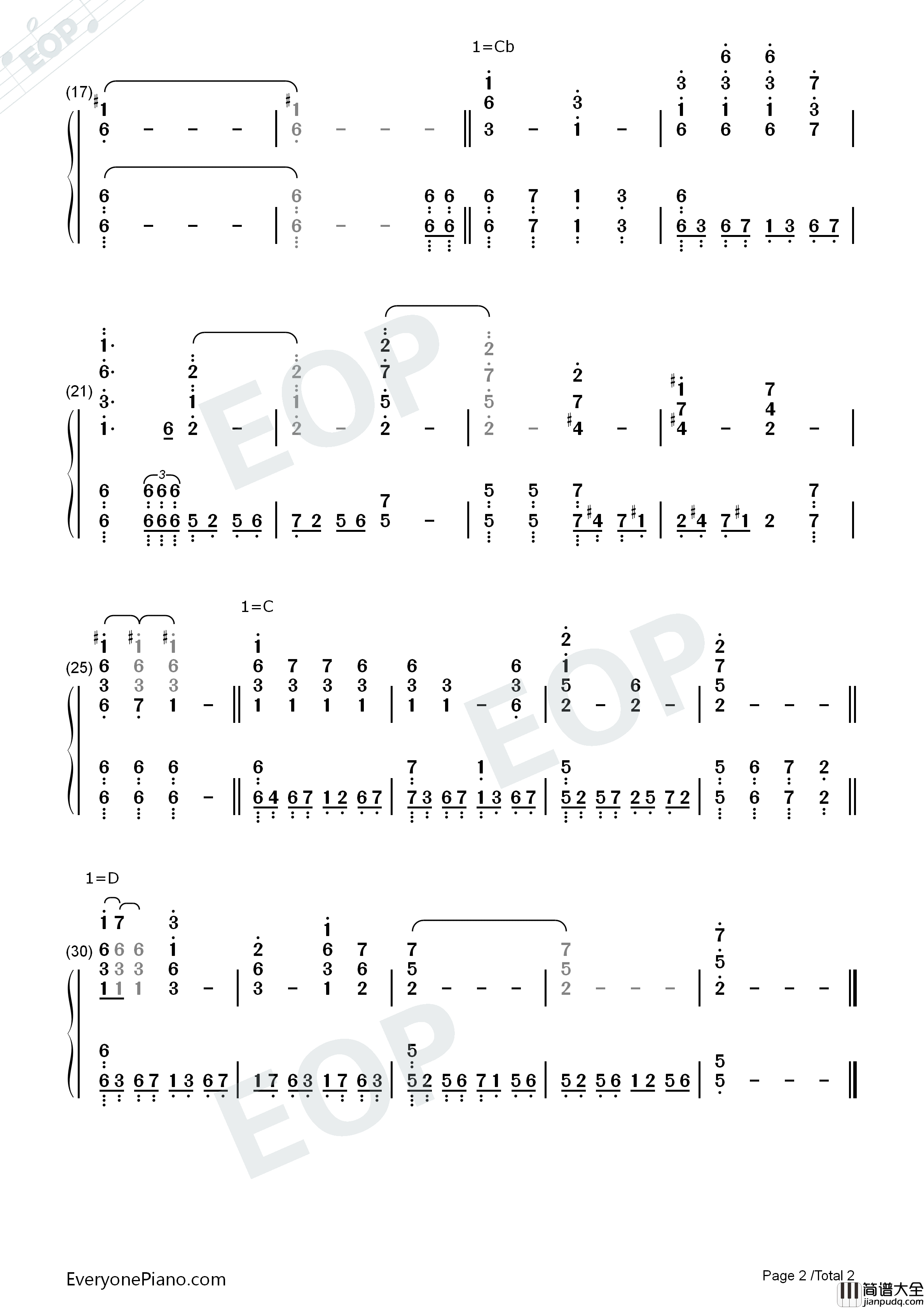 Even_For_You钢琴简谱_Alan_Silvestri演唱