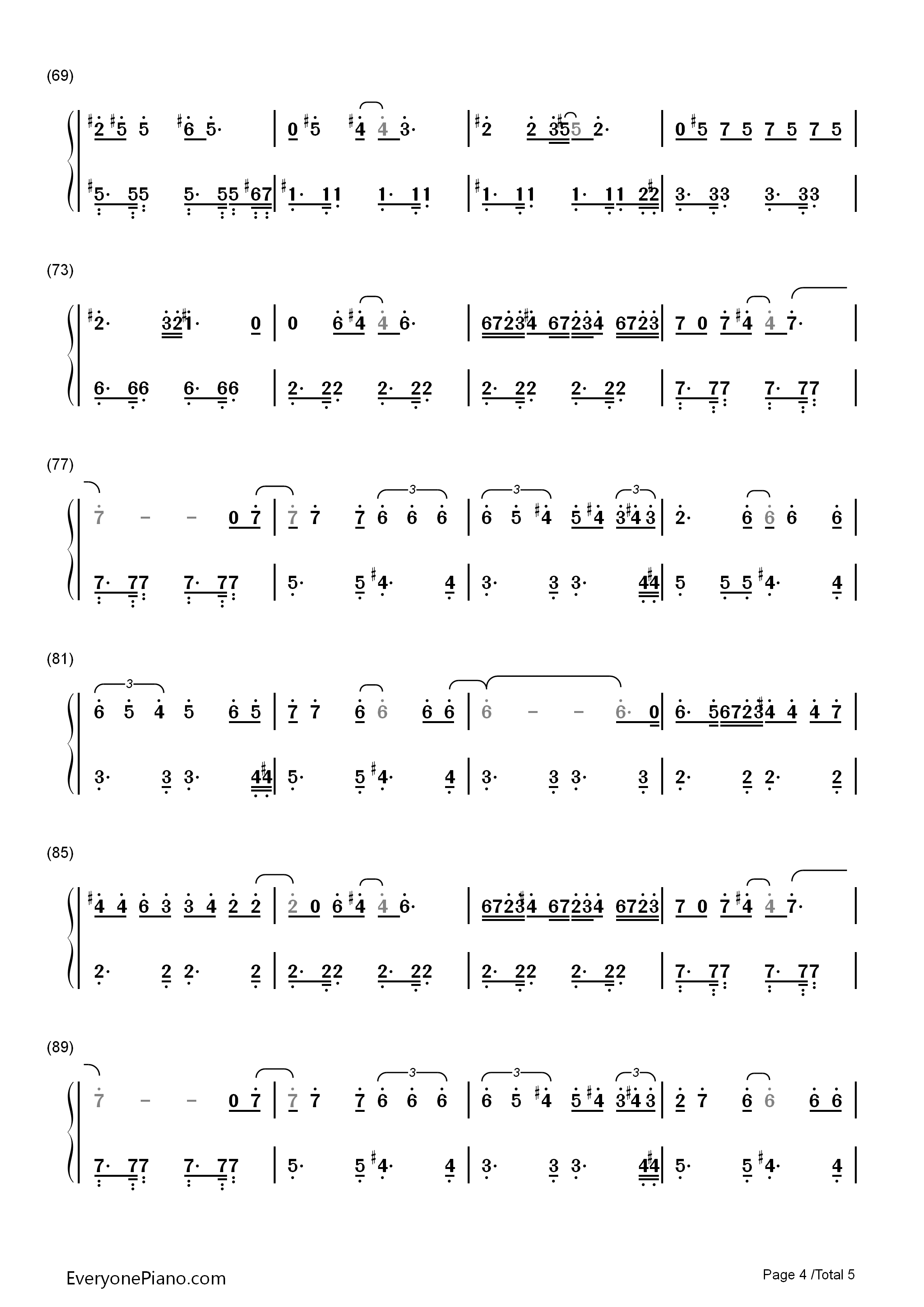 Survival(生存)钢琴简谱_Muse演唱
