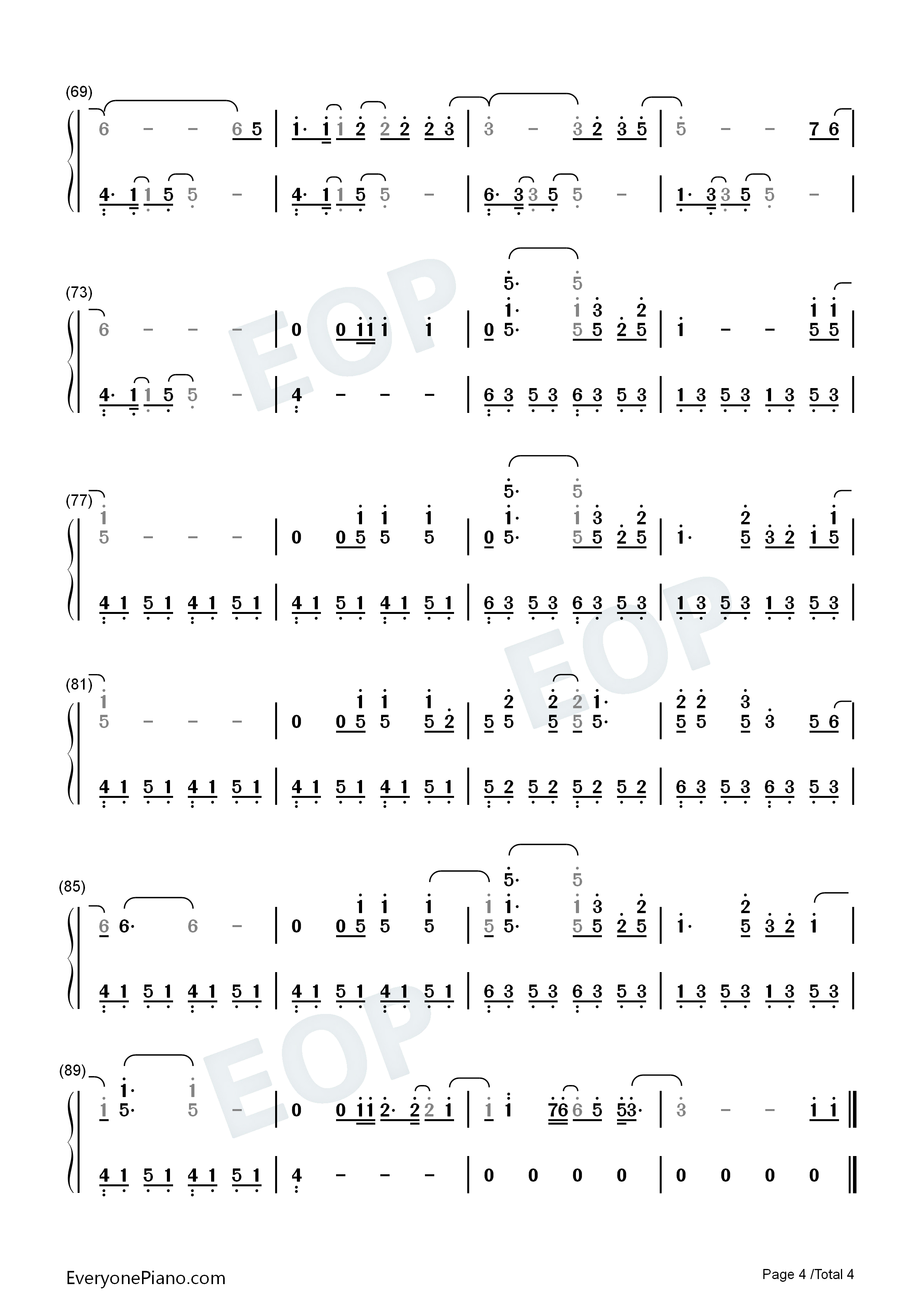Beating_Heart钢琴简谱_Ellie_Goulding演唱